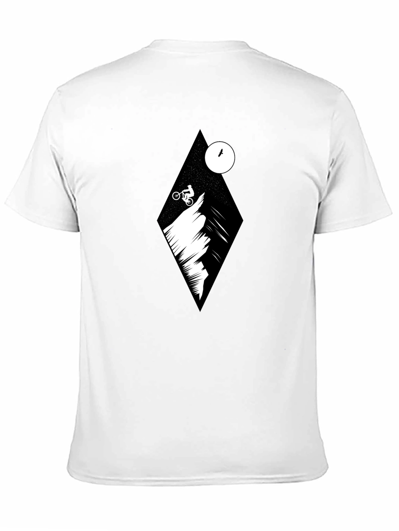 Black Mountain Biker Graphic Tee - Black view 11