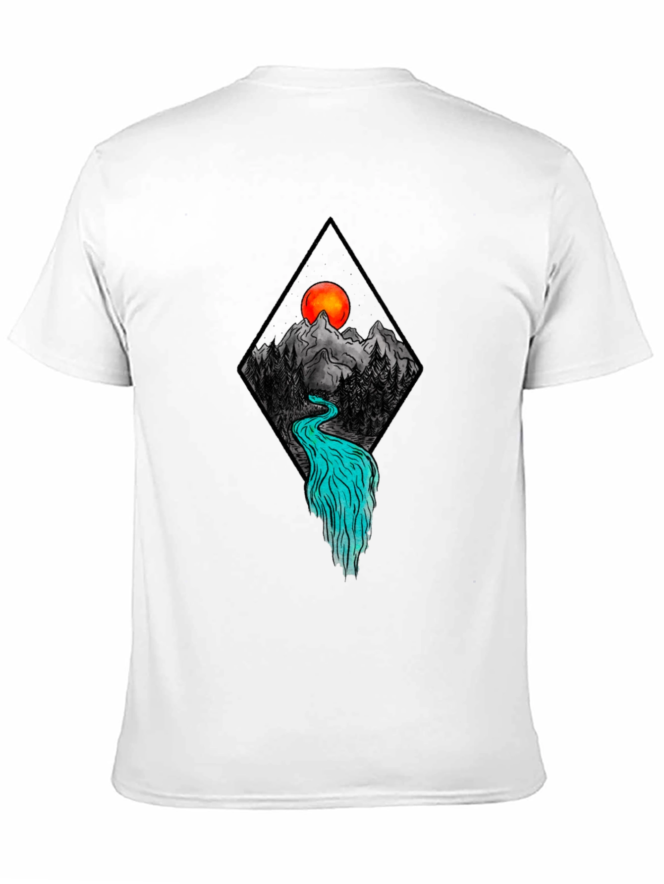 Black Mountain River Graphic Tee - Black view 11