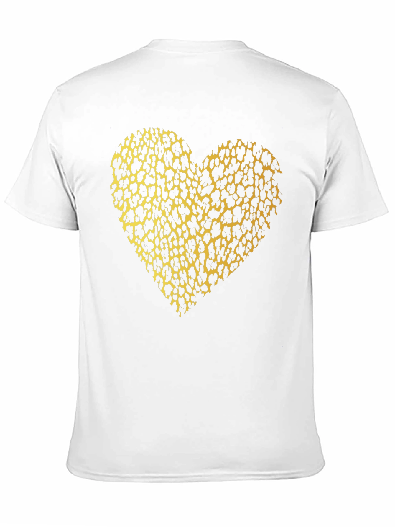 Black Leopard Print Heart T-Shirt - Bold & Stylish view 11