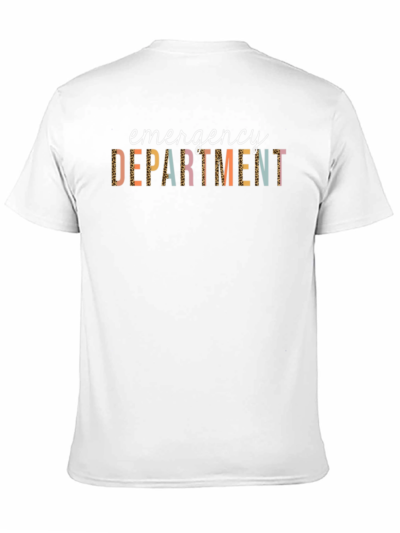 Black Emergency Department Graphic Print Black T-Shirt view 11