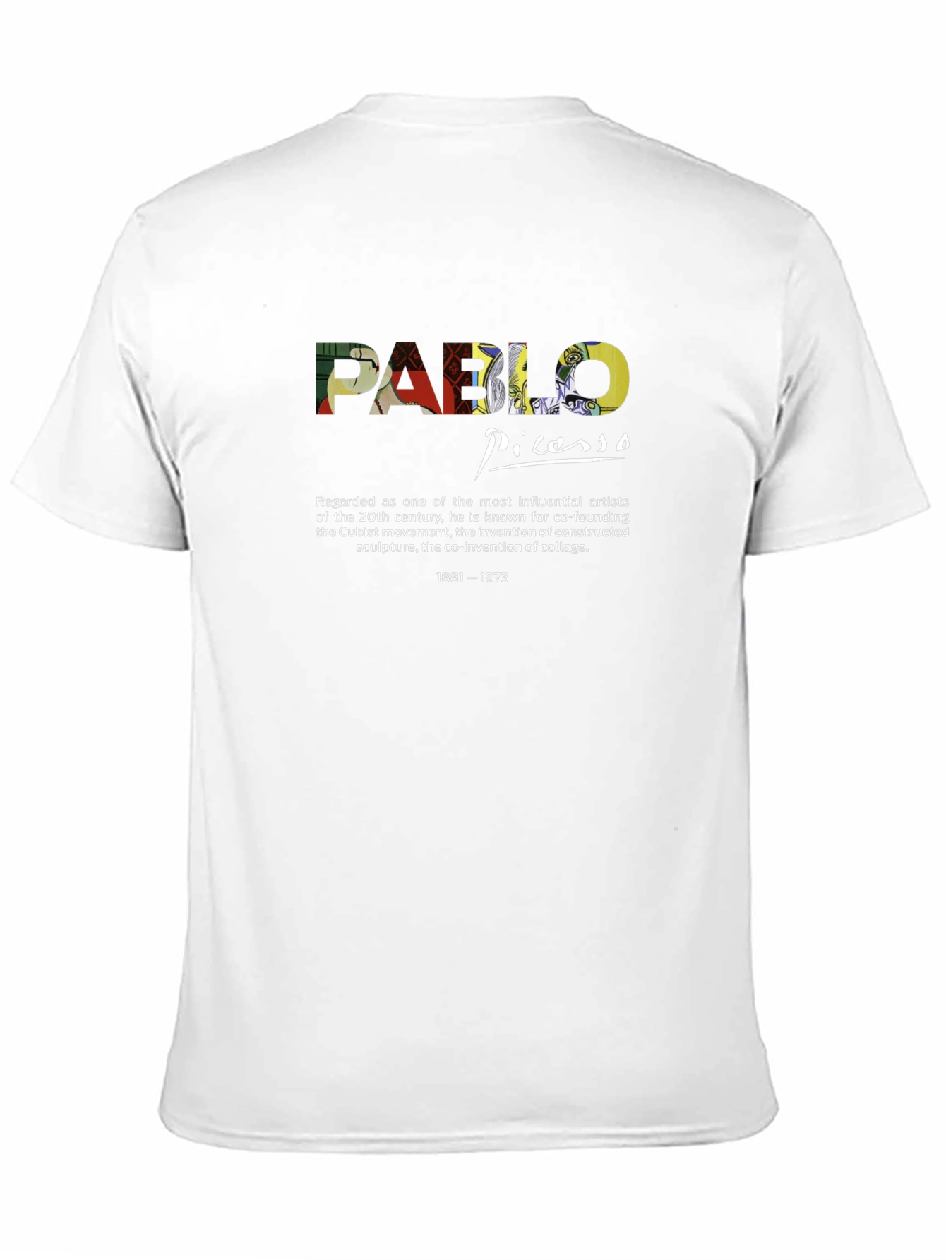 Black Pablo Picasso Graphic T-Shirt - Artistic Design view 11