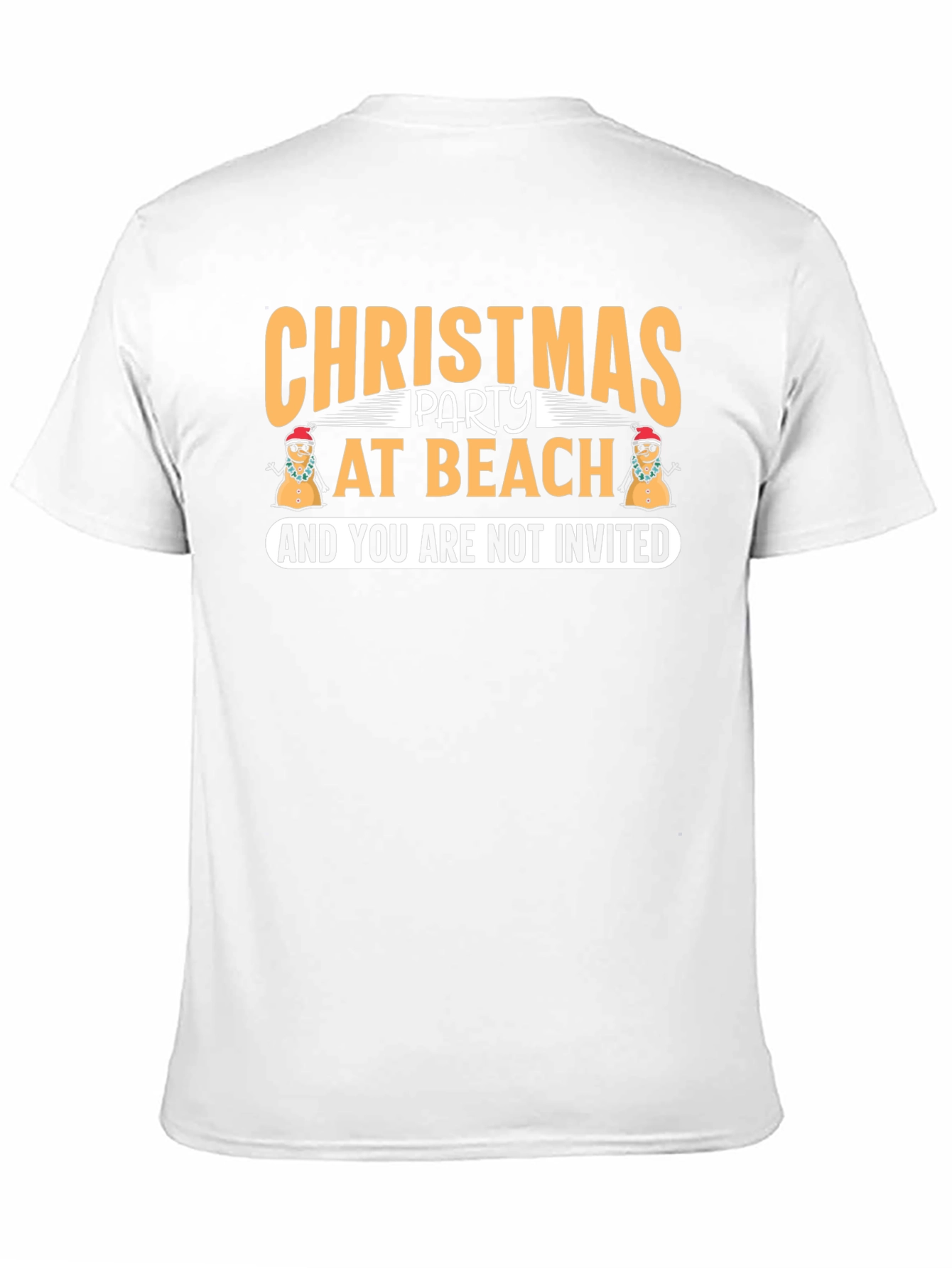 Black Christmas Party at Beach T-Shirt - You're Not Invited! view 11