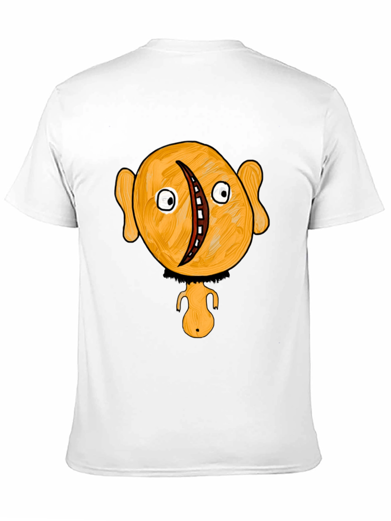 Black Unique Cartoon Character Graphic Black T-Shirt view 11