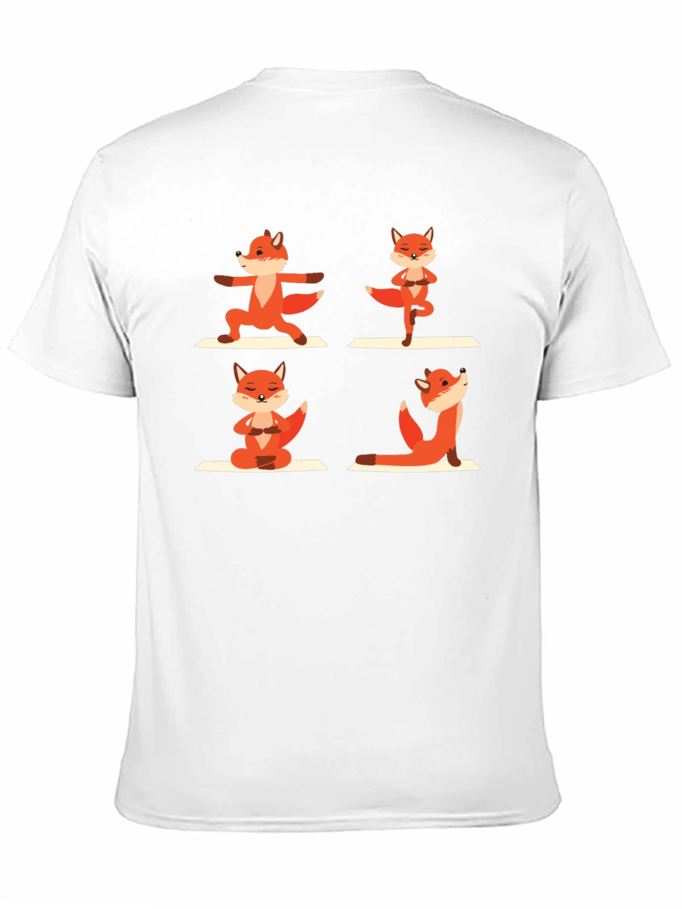 Black Yoga Fox Graphic Tee view 11