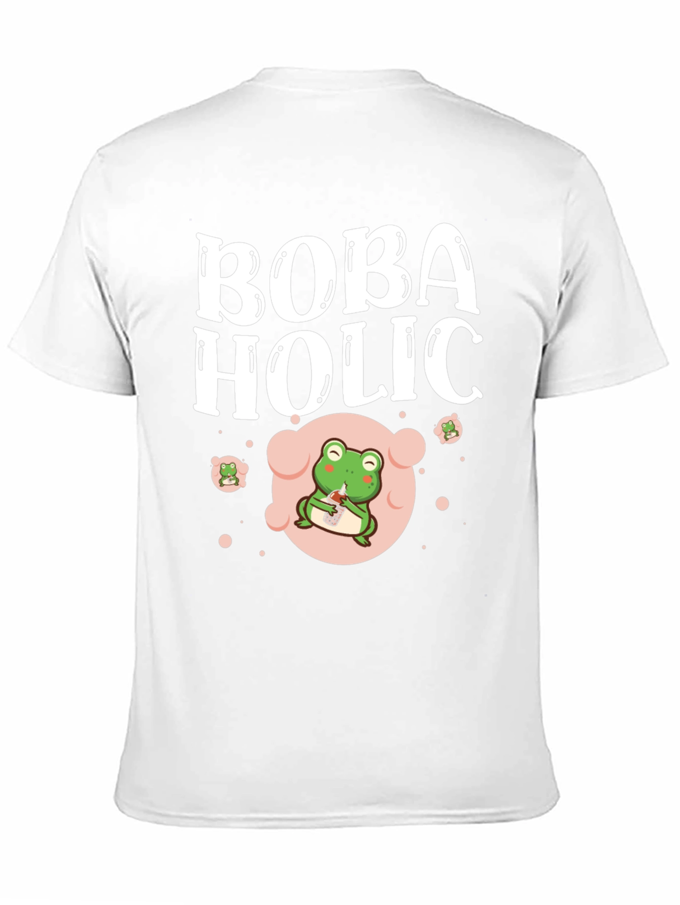 Black Boba Holic Frog Graphic Tee view 11