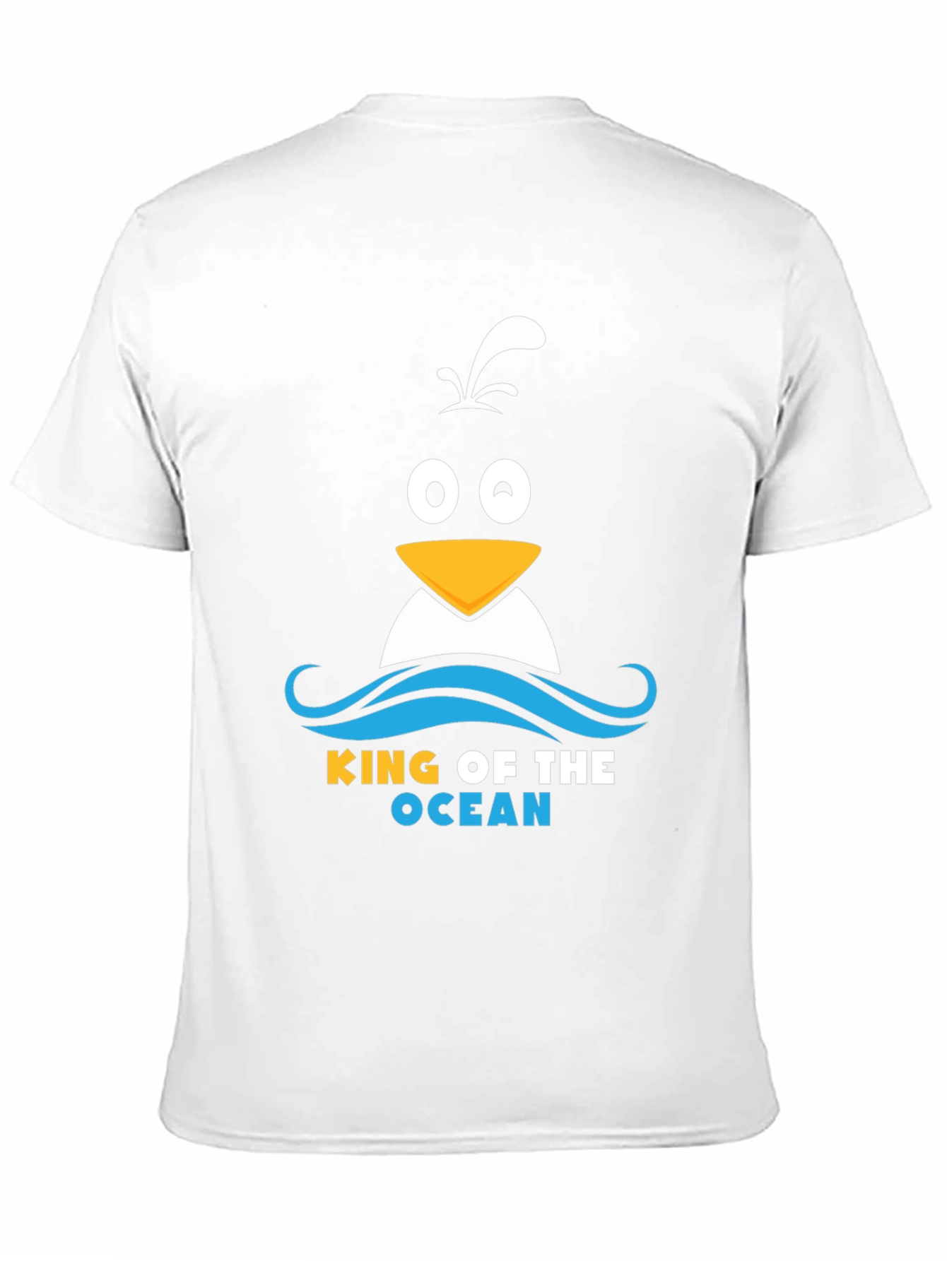 Black King of the Ocean Penguin T-Shirt - Black view 11