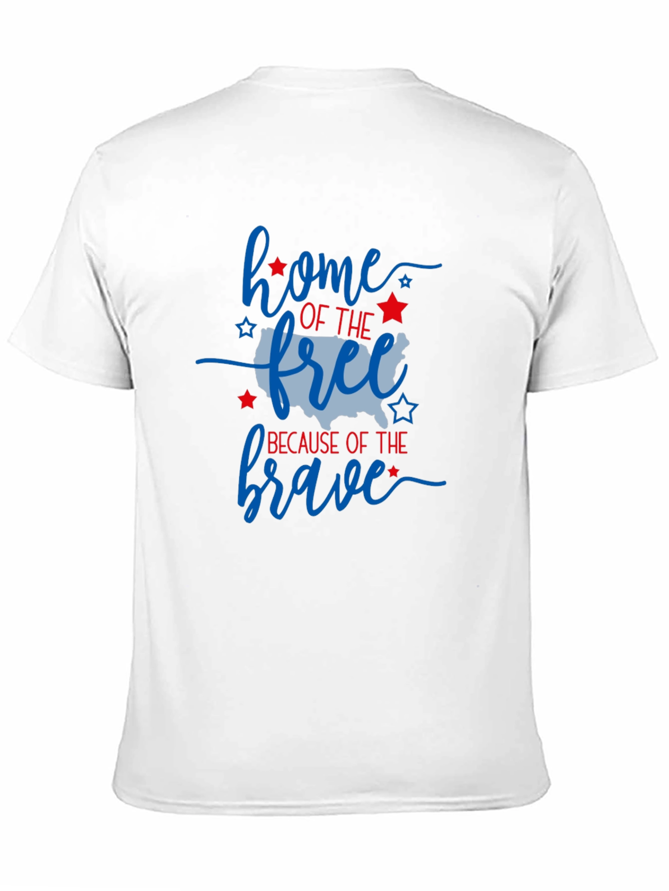 Black Patriotic Home of the Free T-Shirt view 11