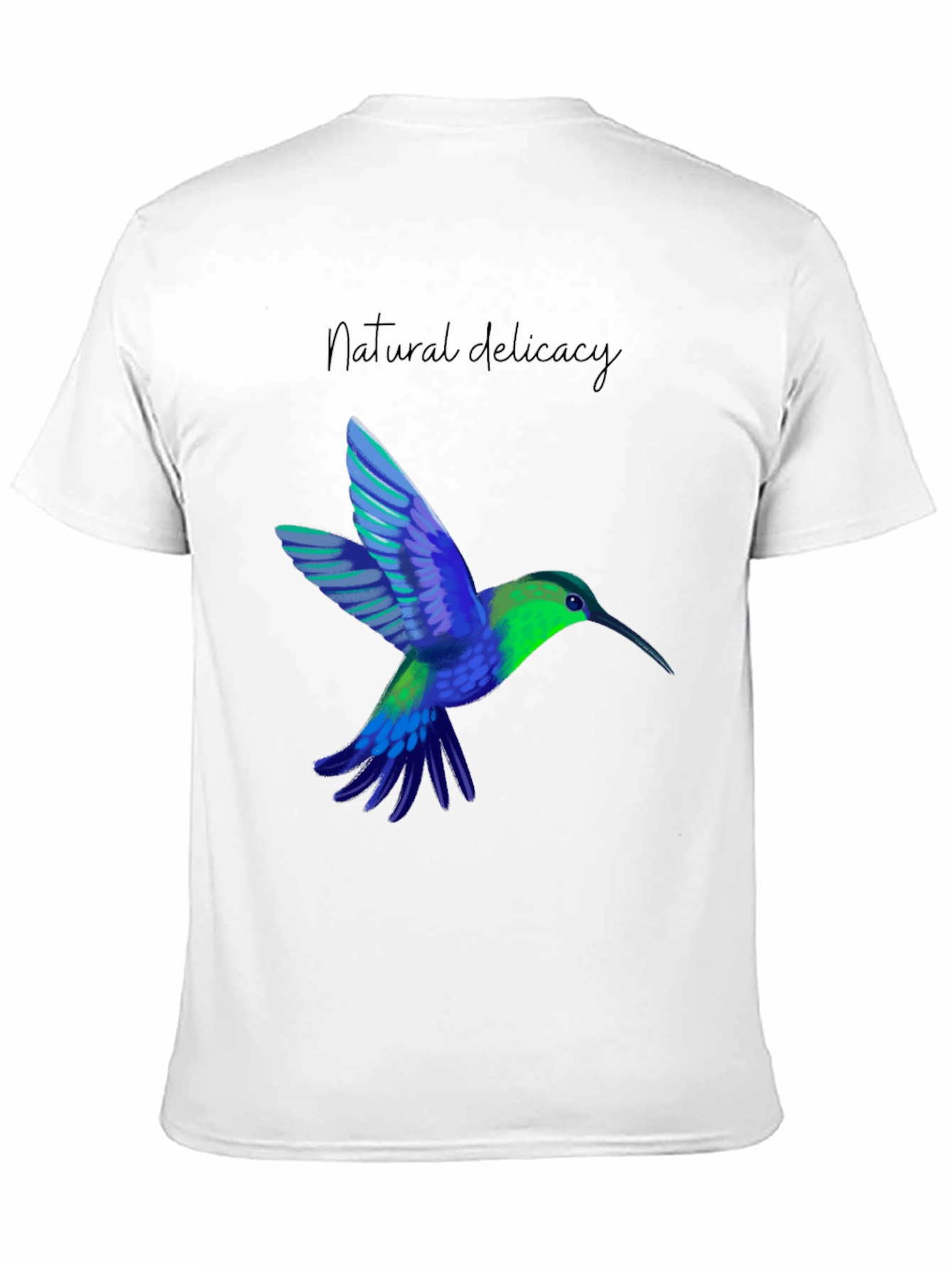 Black Hummingbird Graphic Tee - Natural Delicacy view 11