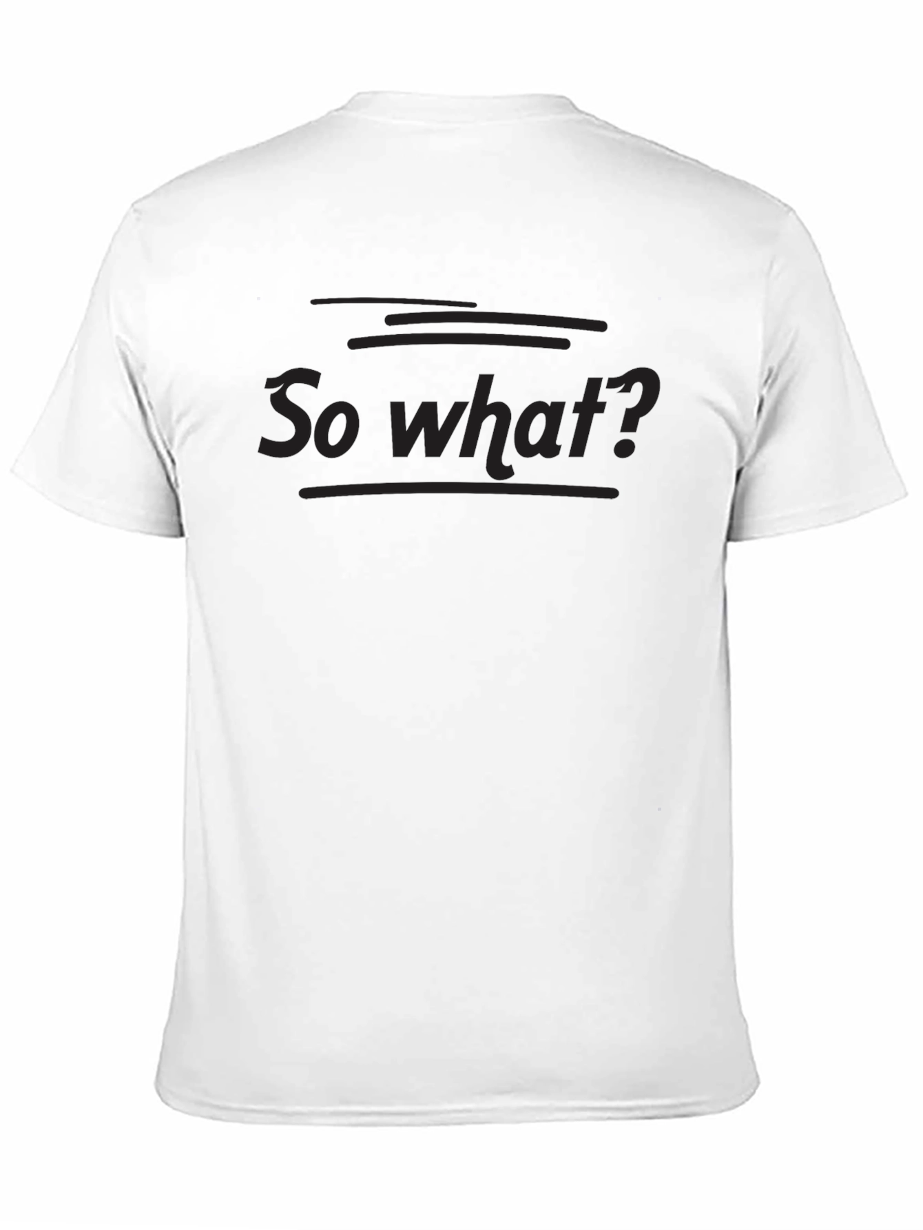 Black So What? Black Graphic Tee - Casual Style view 11