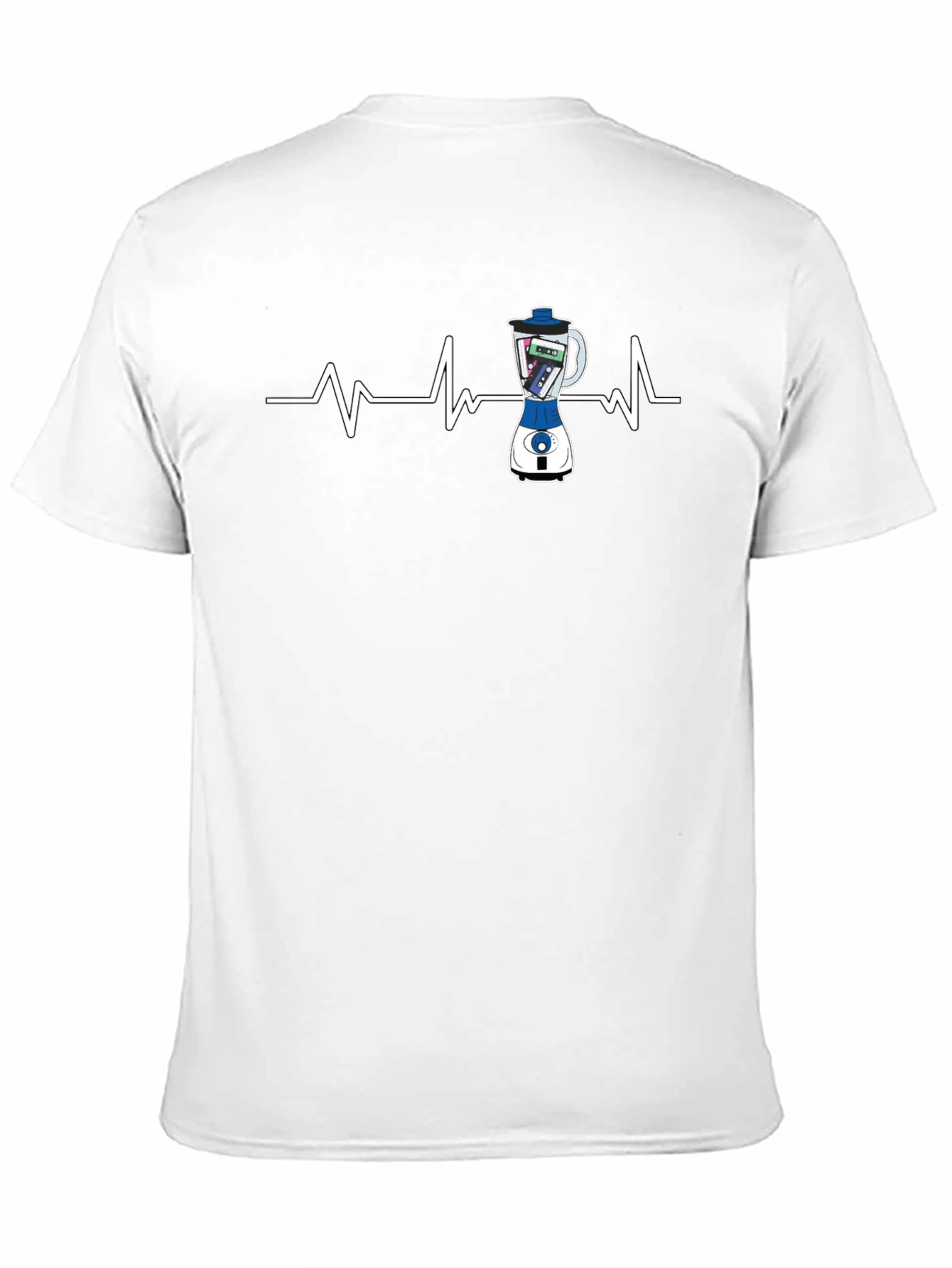 Black Music Blender Heartbeat Graphic Tee - Unique Style view 11