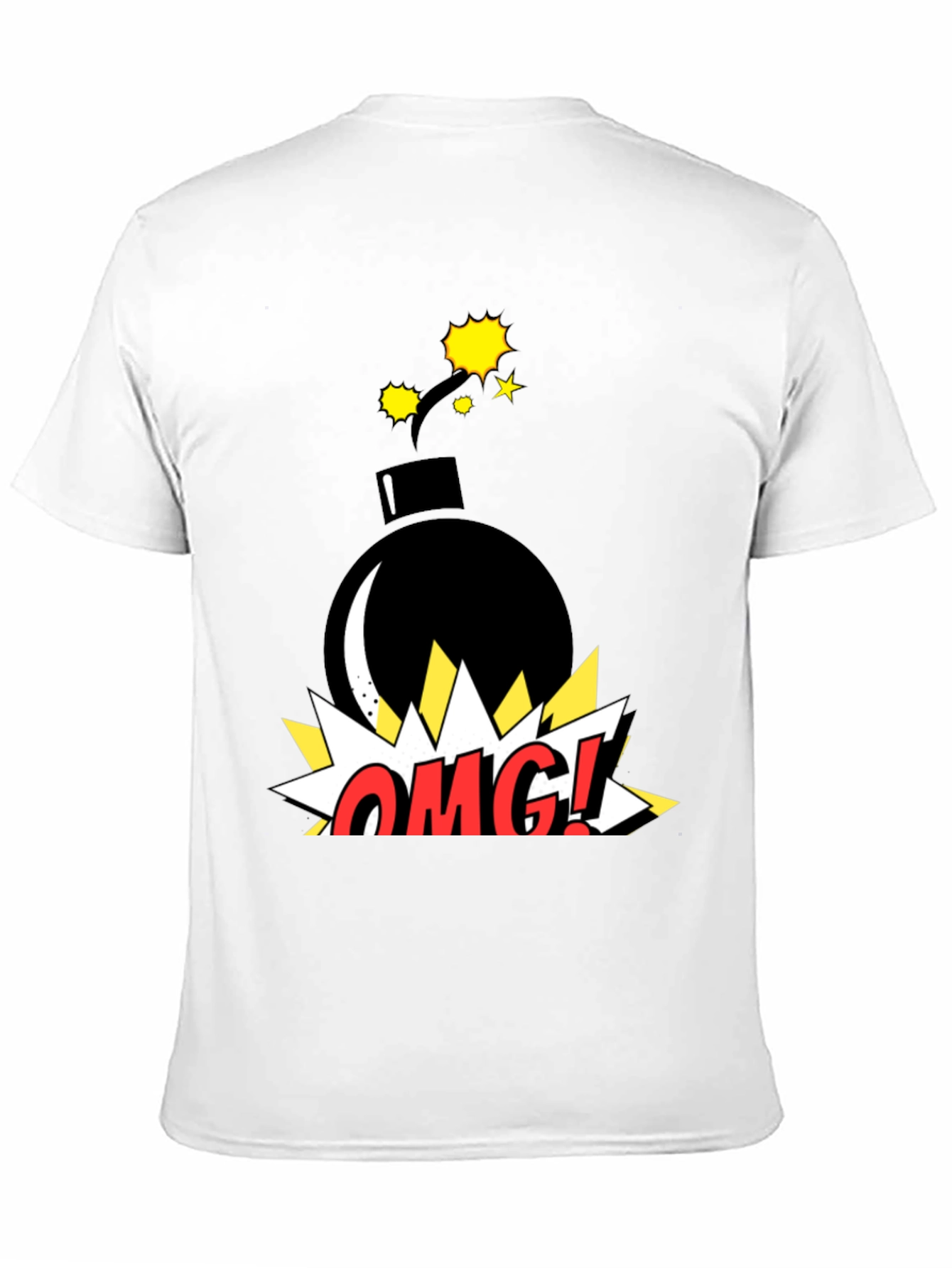 Black OMG! Graphic T-Shirt - Bomb Design view 11