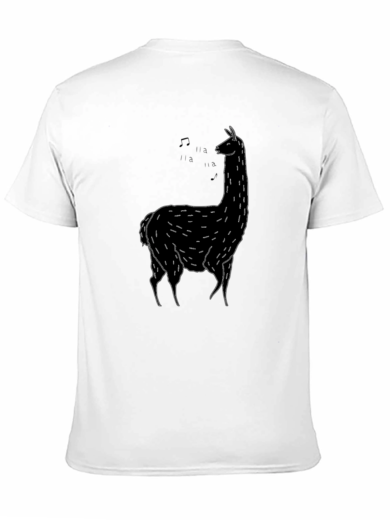 Black Llama Singing T-Shirt - Unique Graphic Tee view 11