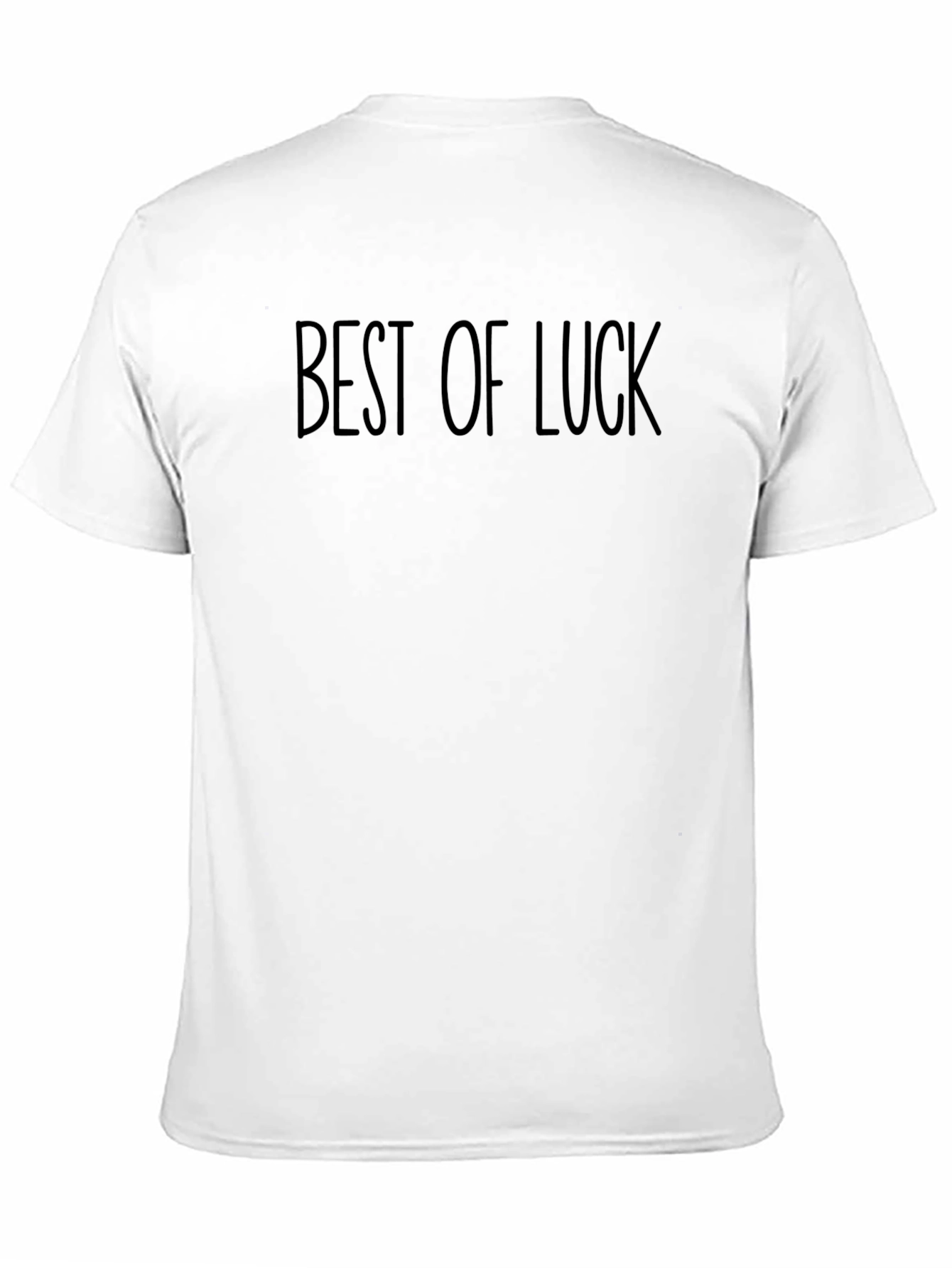 Black Best of Luck Graphic Tee - Classic Black T-Shirt view 11