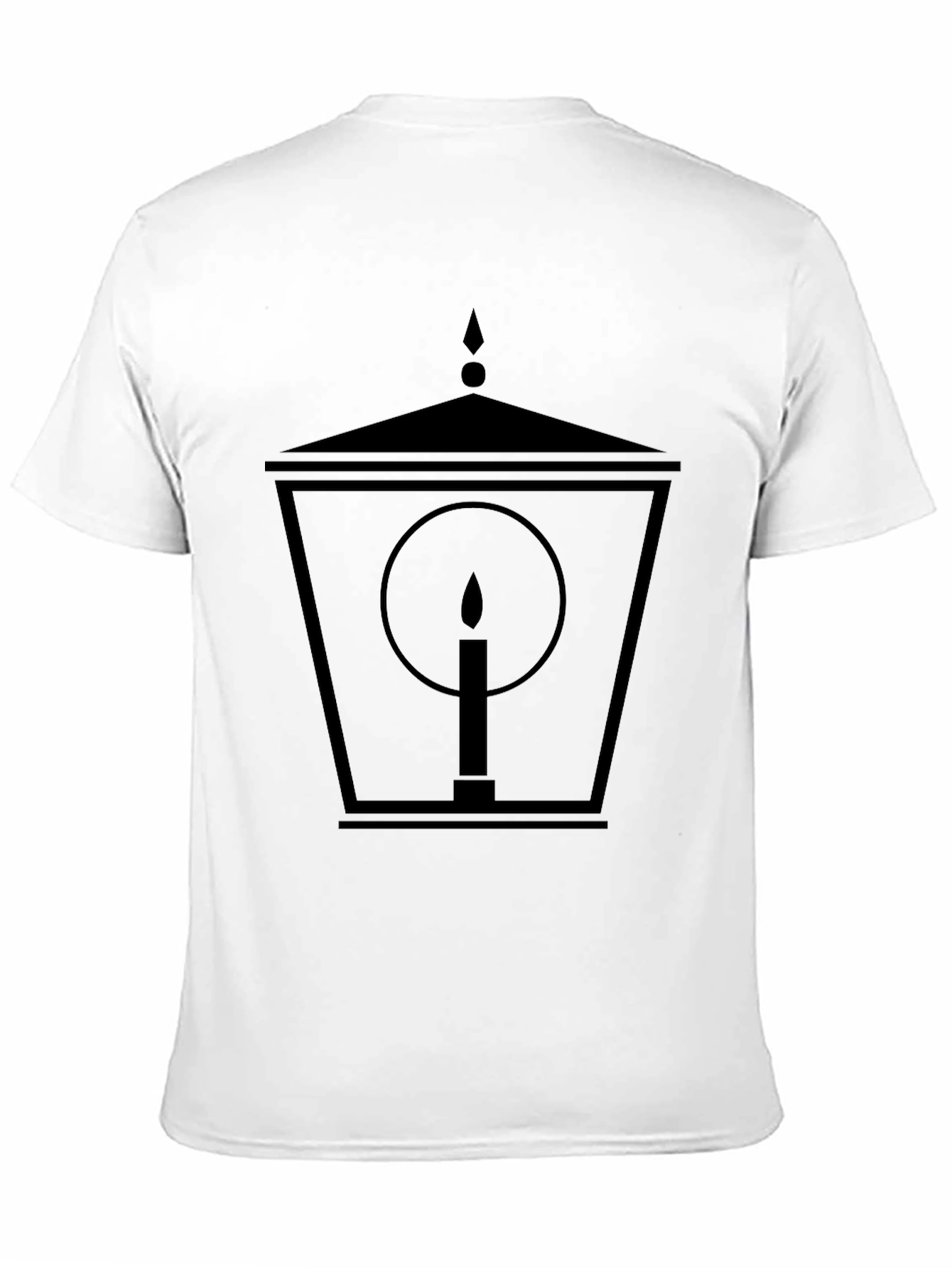 Black Lantern Candle Graphic Tee - Black view 11