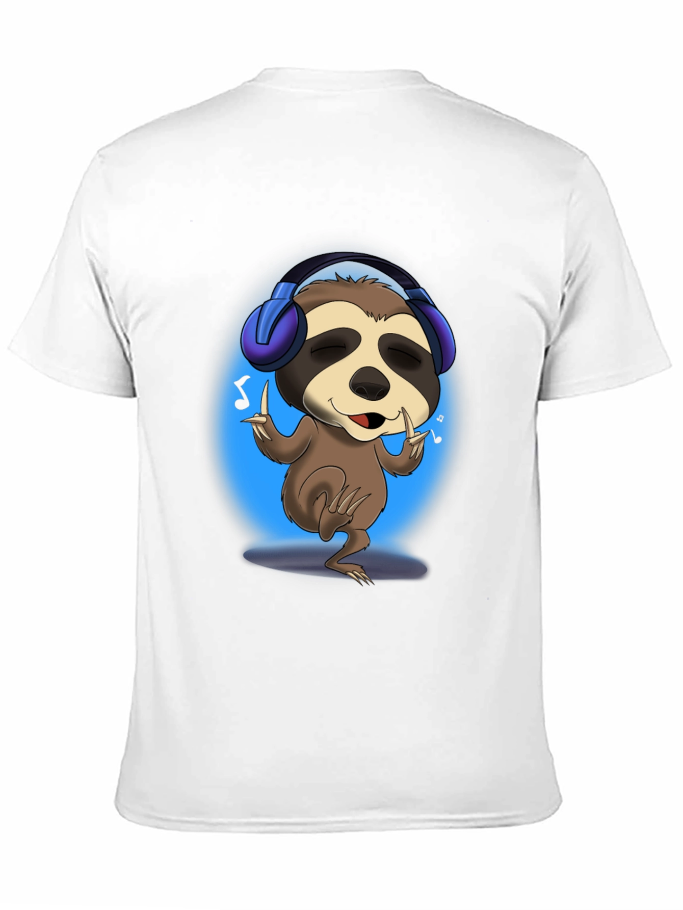 Black Sloth DJ Graphic Tee - Cool & Comfy T-Shirt view 11
