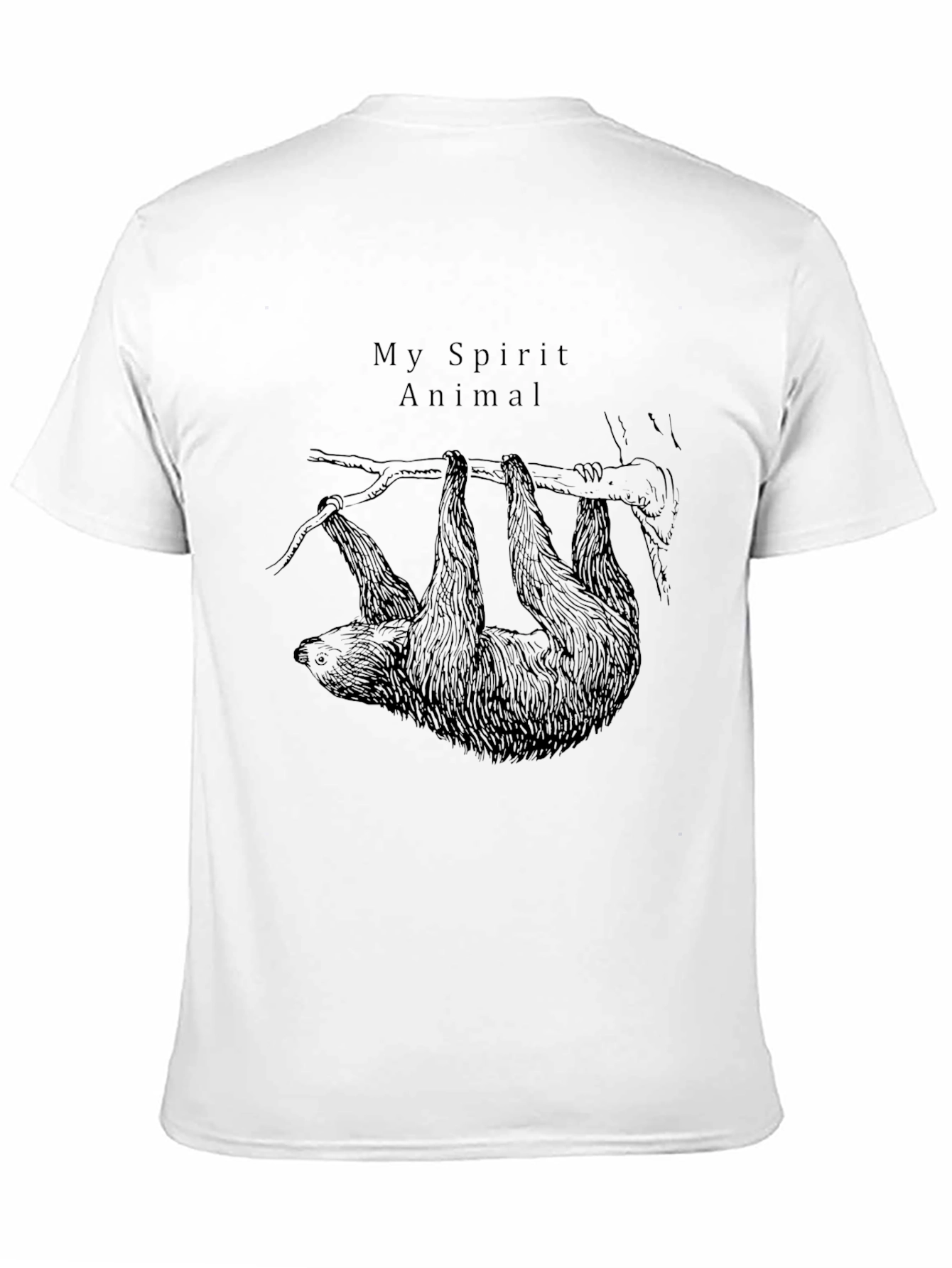Black My Spirit Animal Sloth T-Shirt - Soft & Comfy view 11