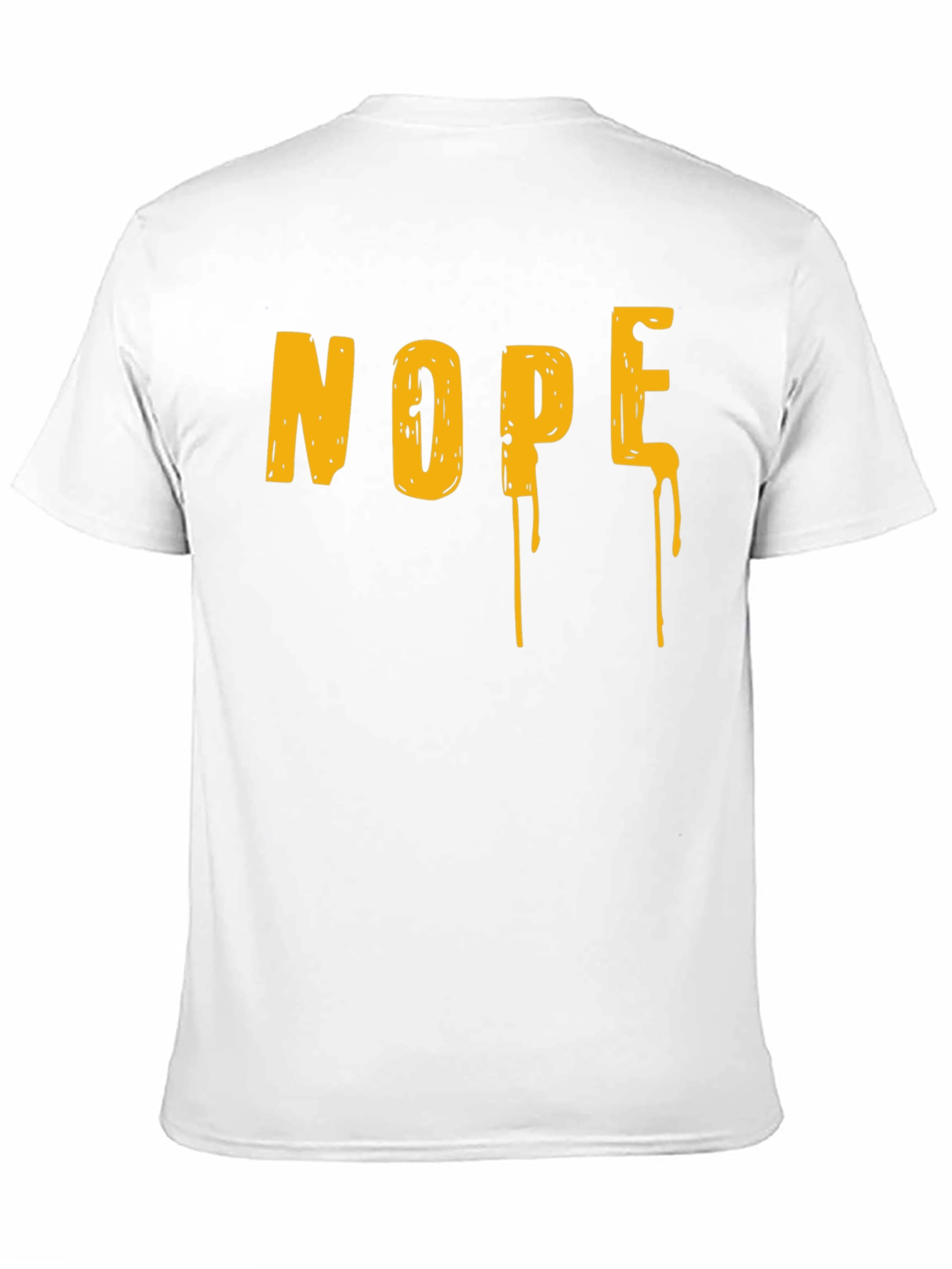 Black Nope Drip Graphic Tee - Black Cotton Blend Casual T-Shirt view 11