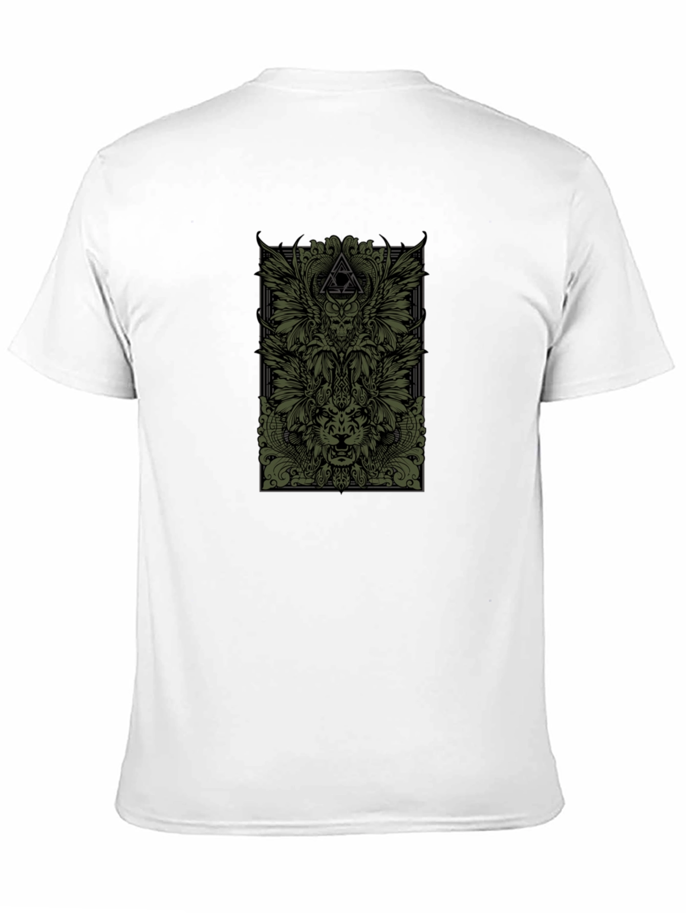 Black Unique Graphic Print Black T-Shirt view 11