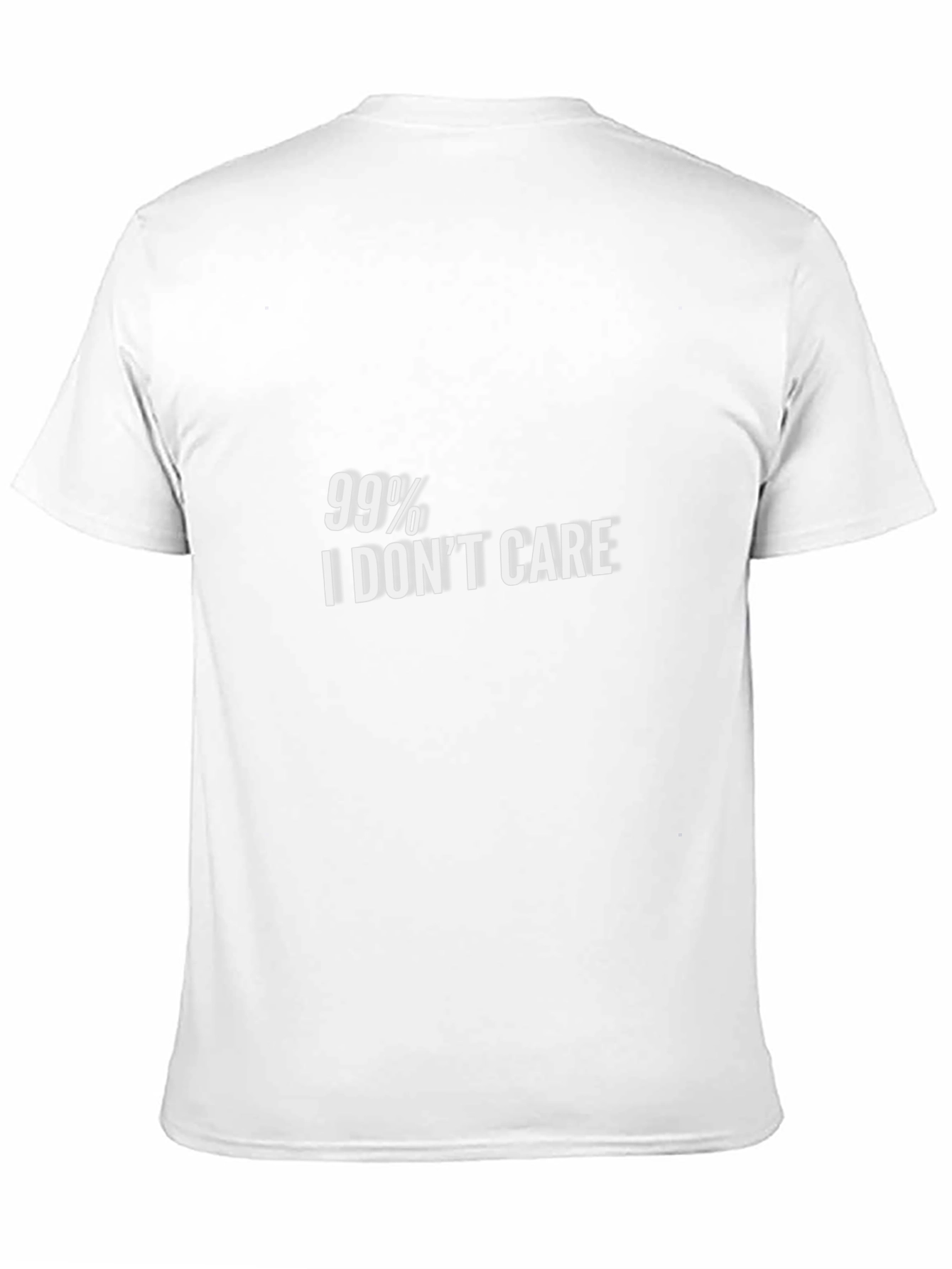 Black 99% I Don't Care Graphic Tee - Black view 11