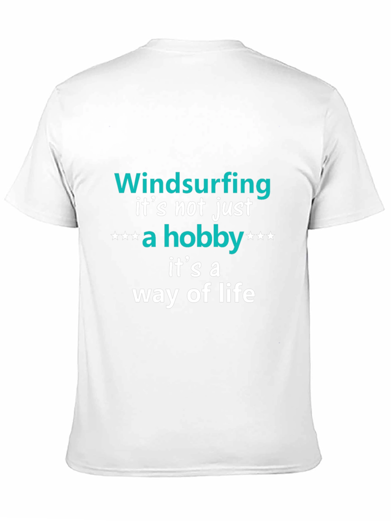 Black Windsurfing Hobby T-Shirt - Way of Life Tee view 11
