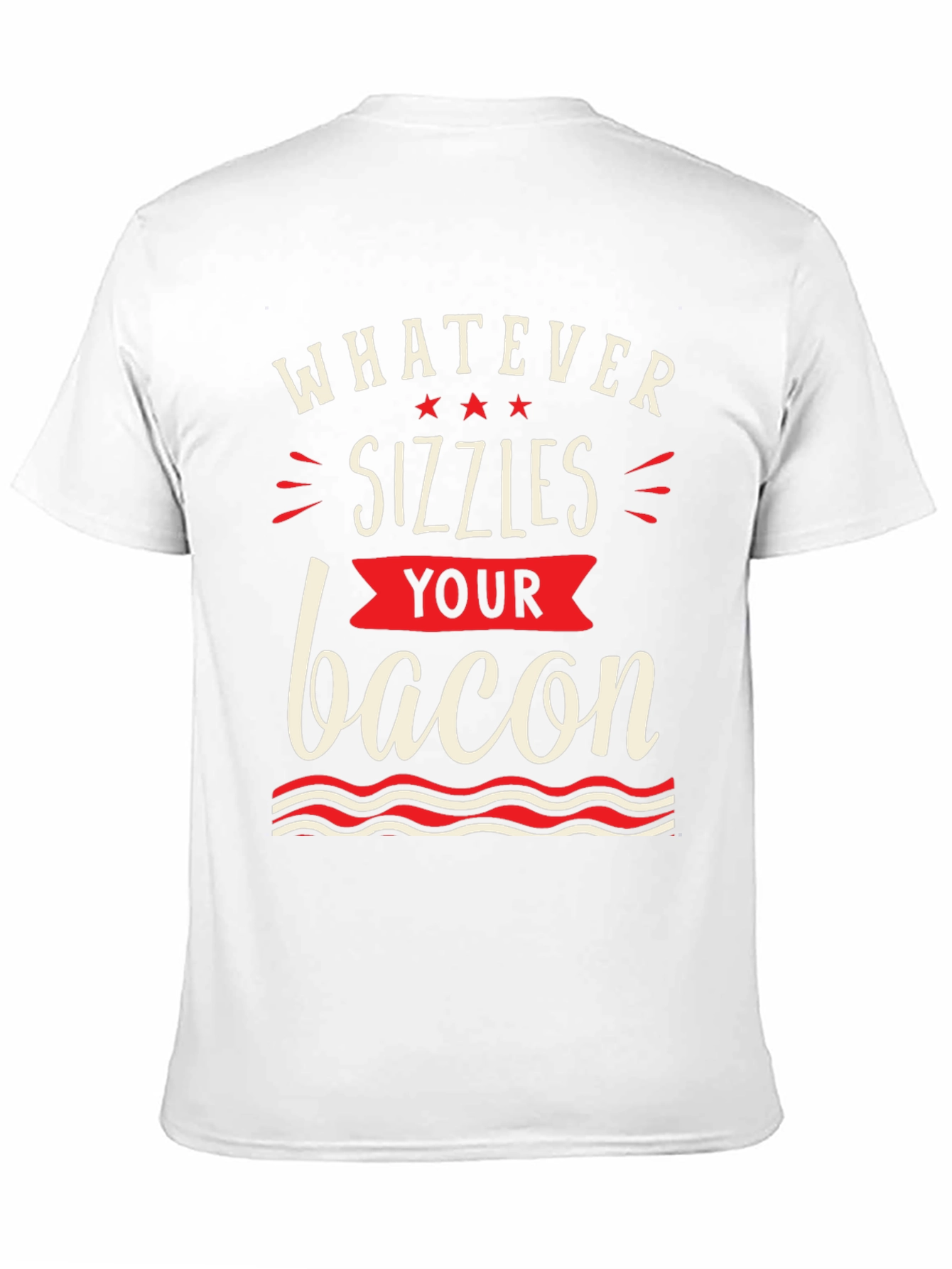 Black Whatever Sizzles Your Bacon Black T-Shirt view 11