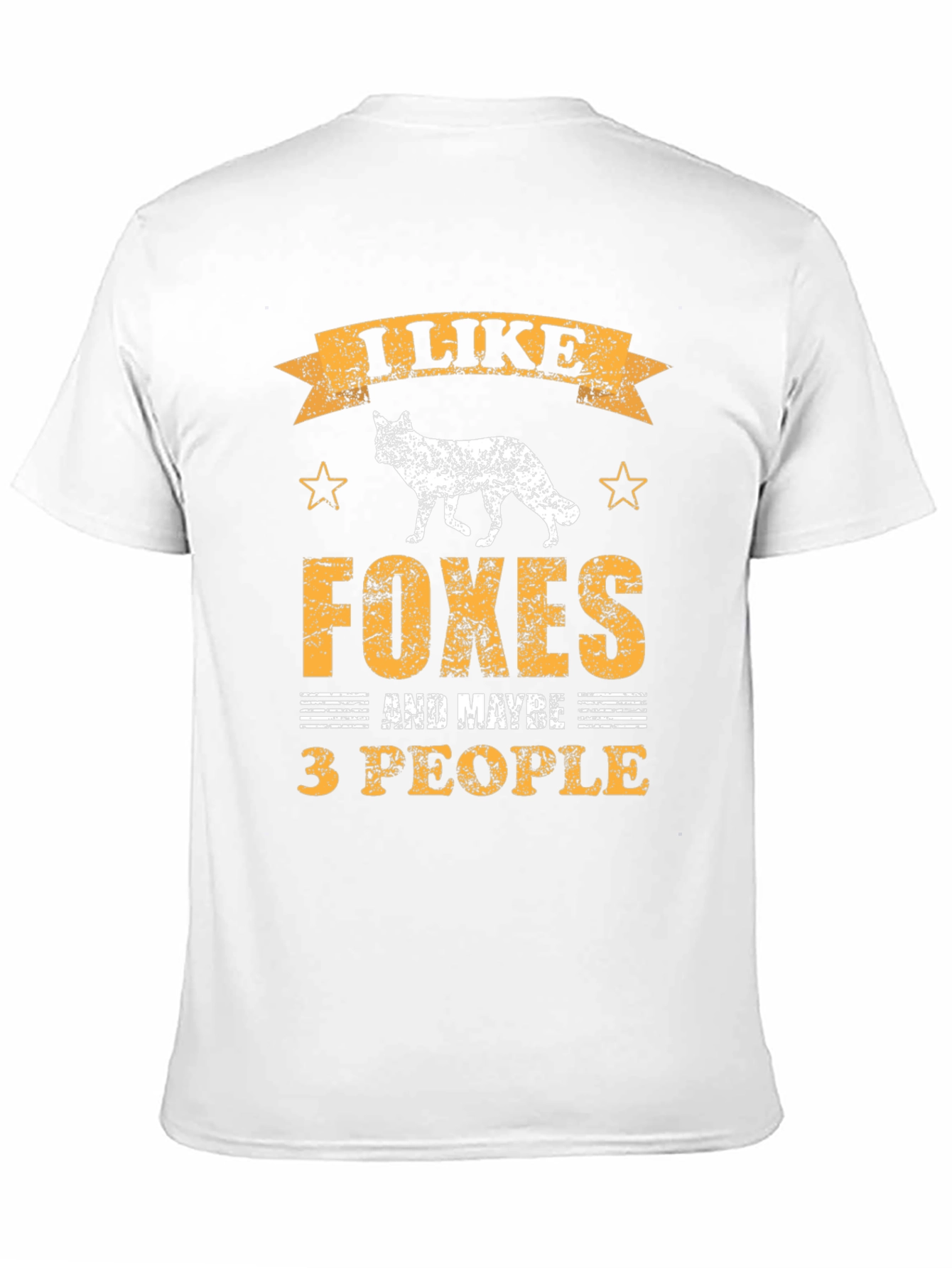 Black I Like Foxes and Maybe 3 People T-Shirt view 11