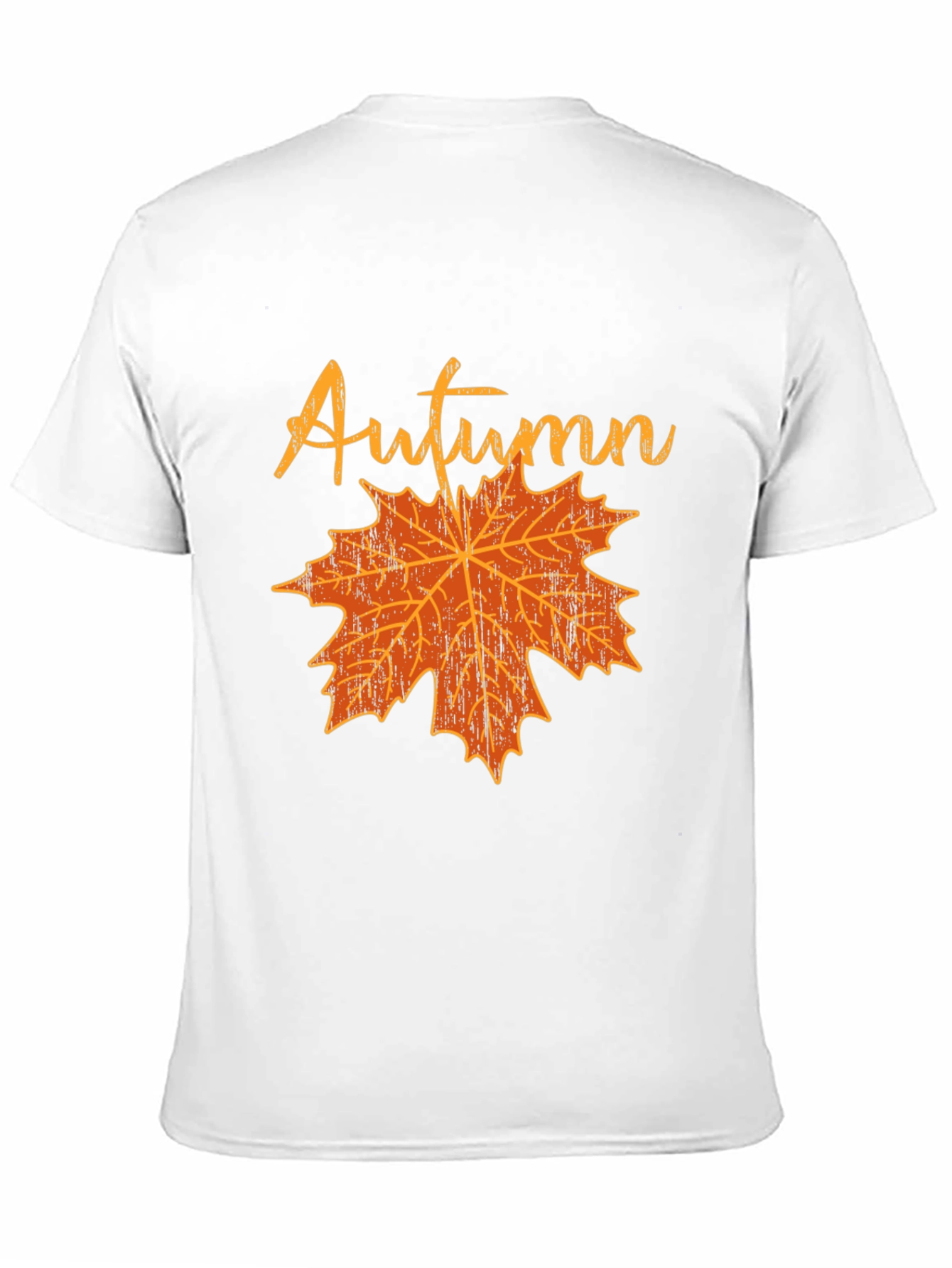 Black Autumn Leaf Graphic T-Shirt - Black view 11