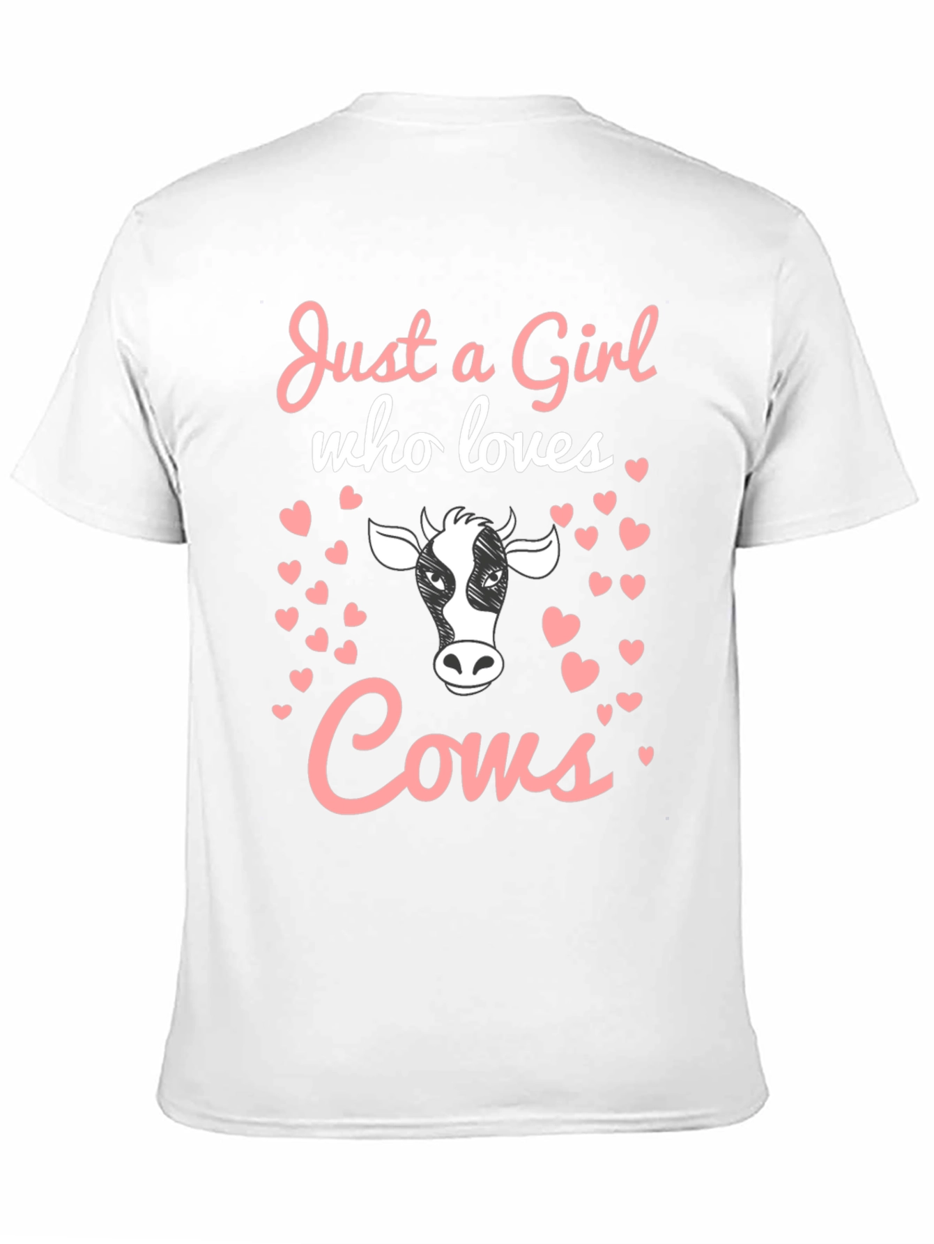 Black Just a Girl Who Loves Cows Graphic Tee view 11