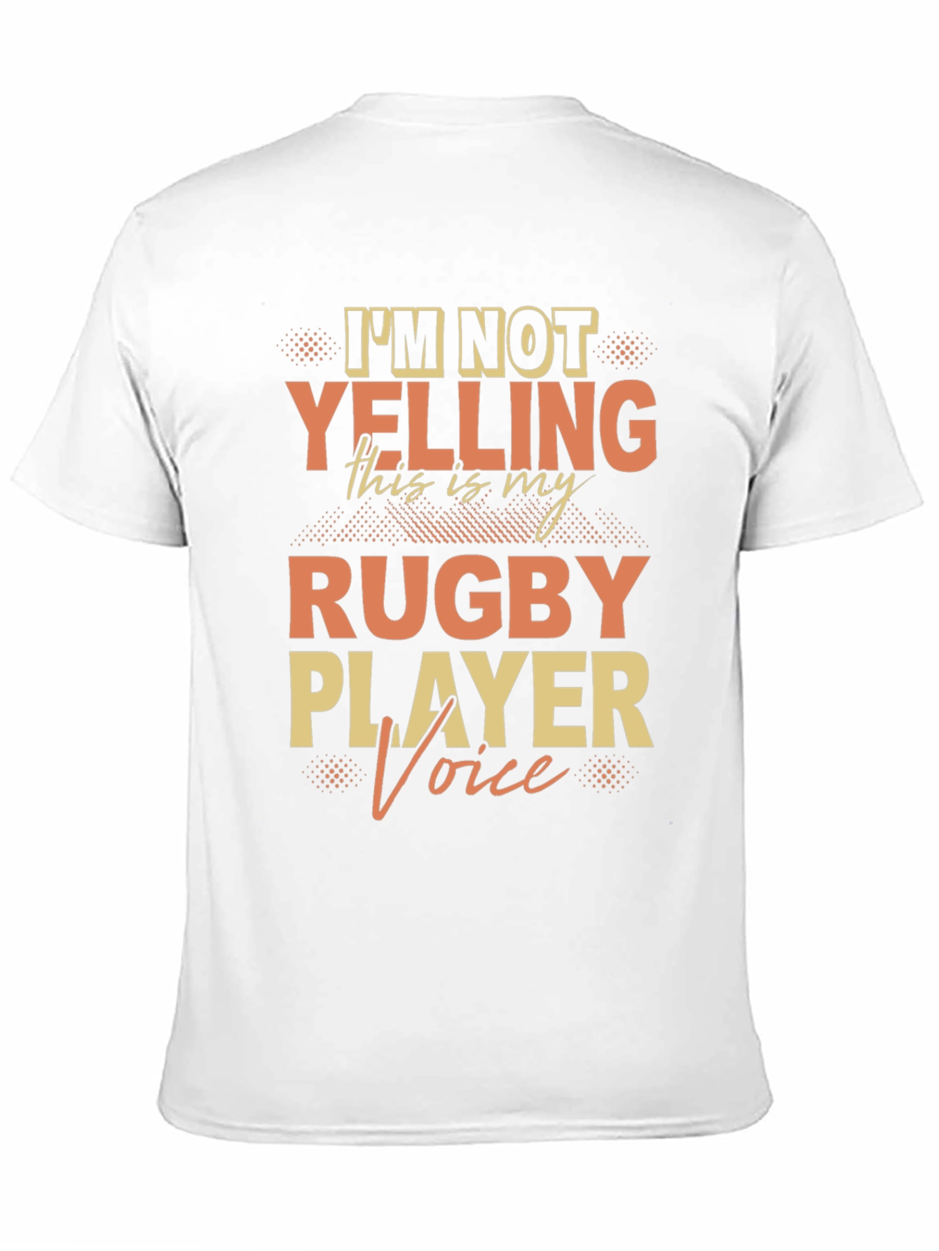 Black Rugby Player Voice T-Shirt view 11