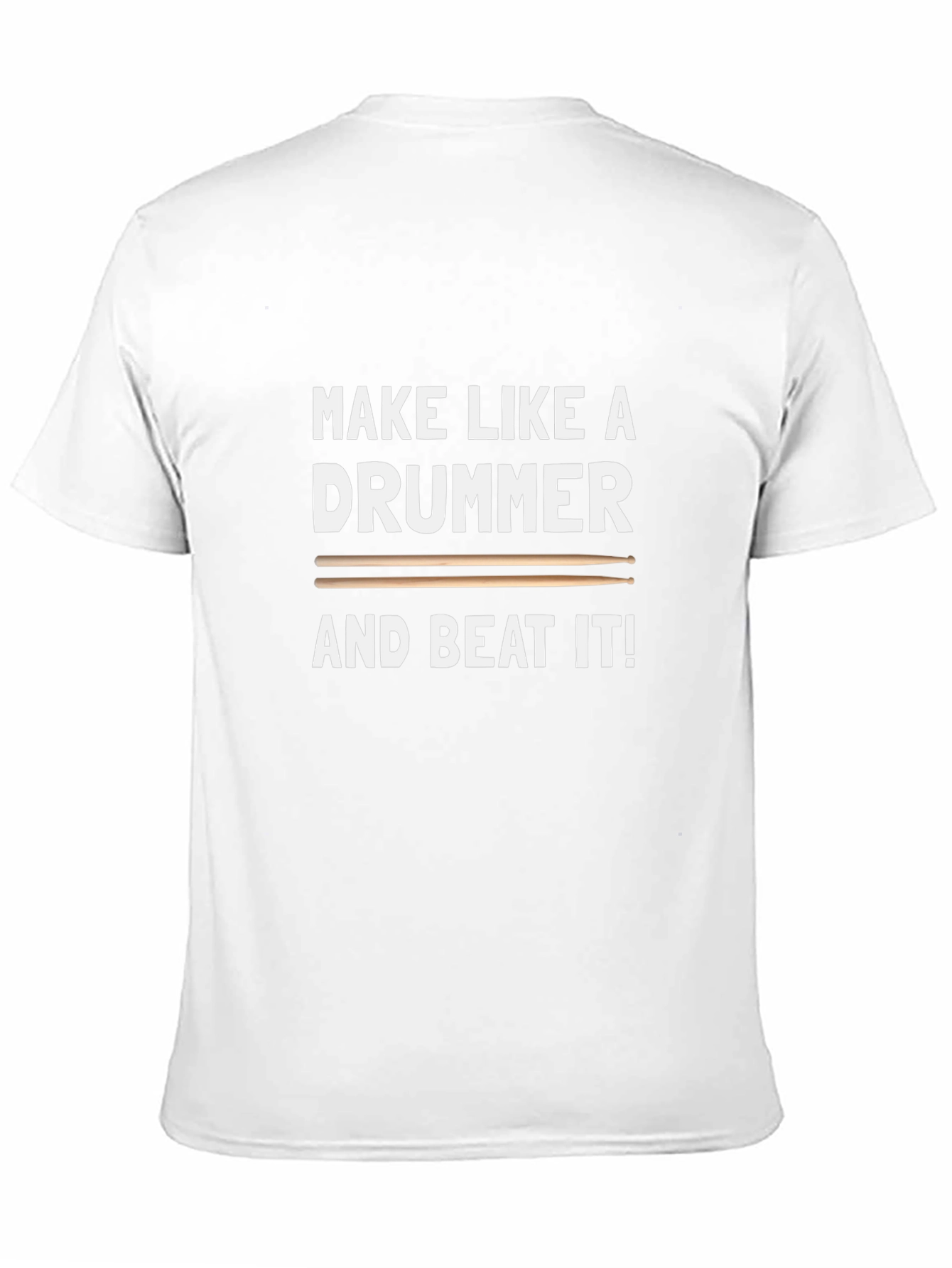 Black Make Like A Drummer T-Shirt - Black view 11