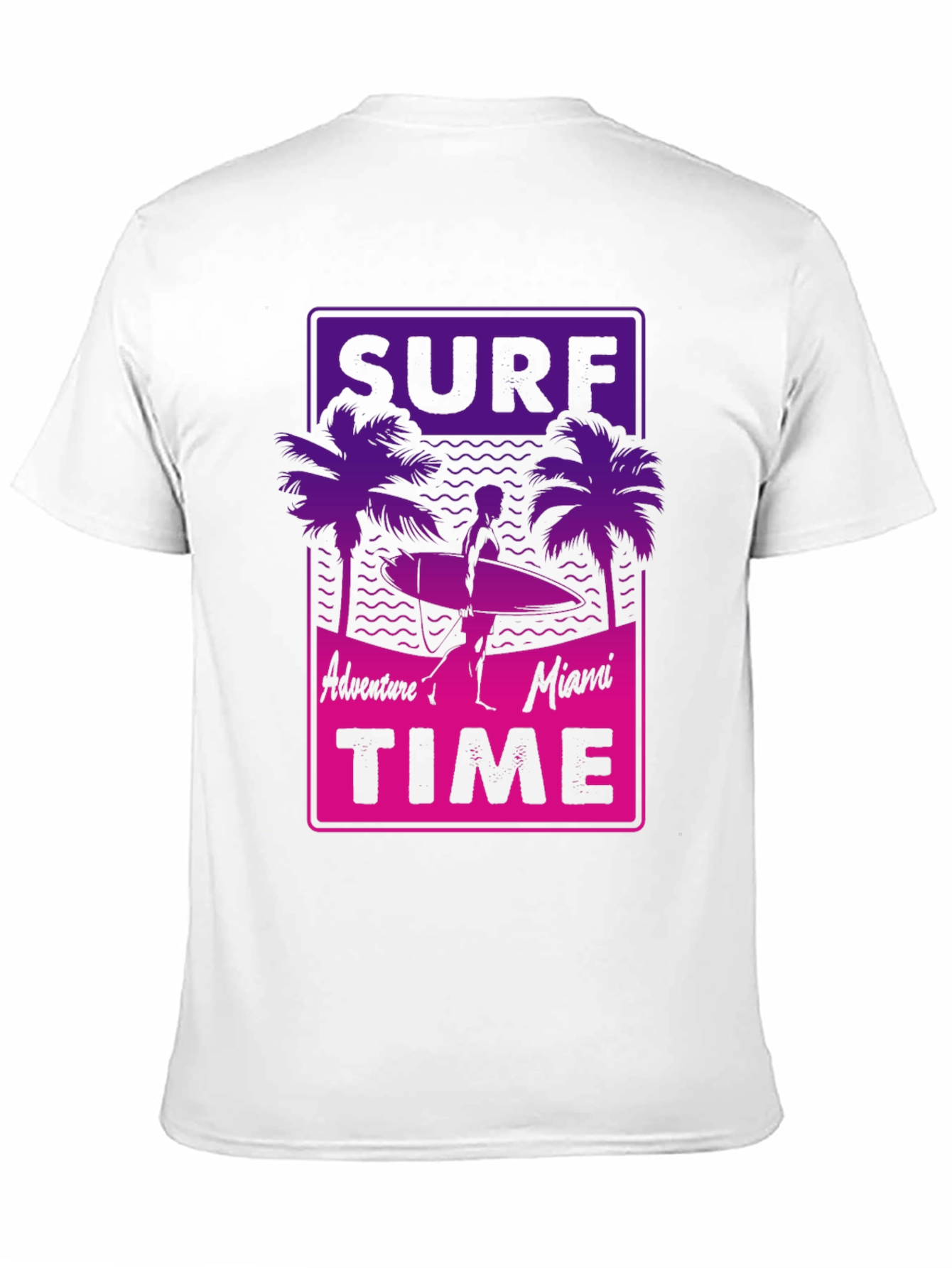 Black Surf Time T-Shirt - Adventure in Miami view 11