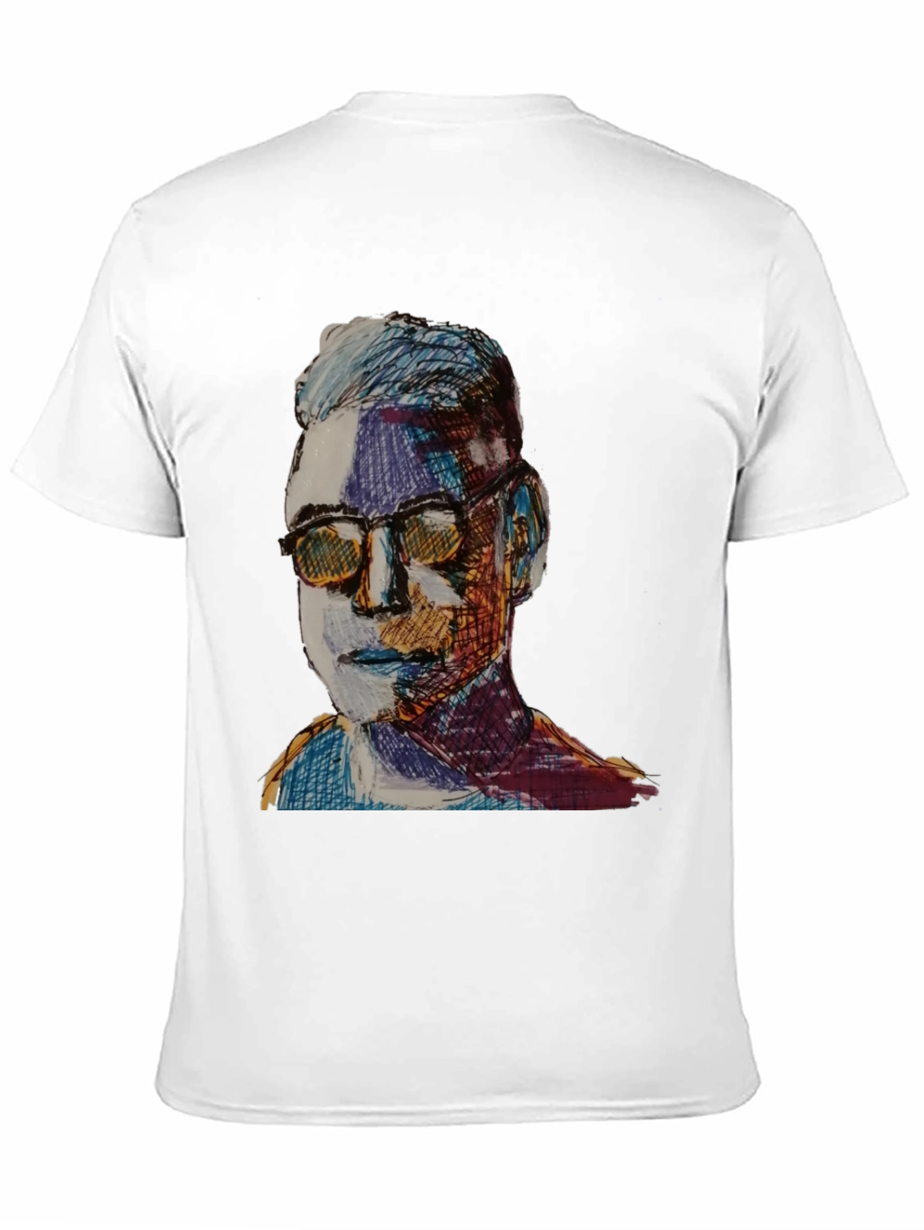 Black Artistic Portrait Graphic Tee - Black view 11