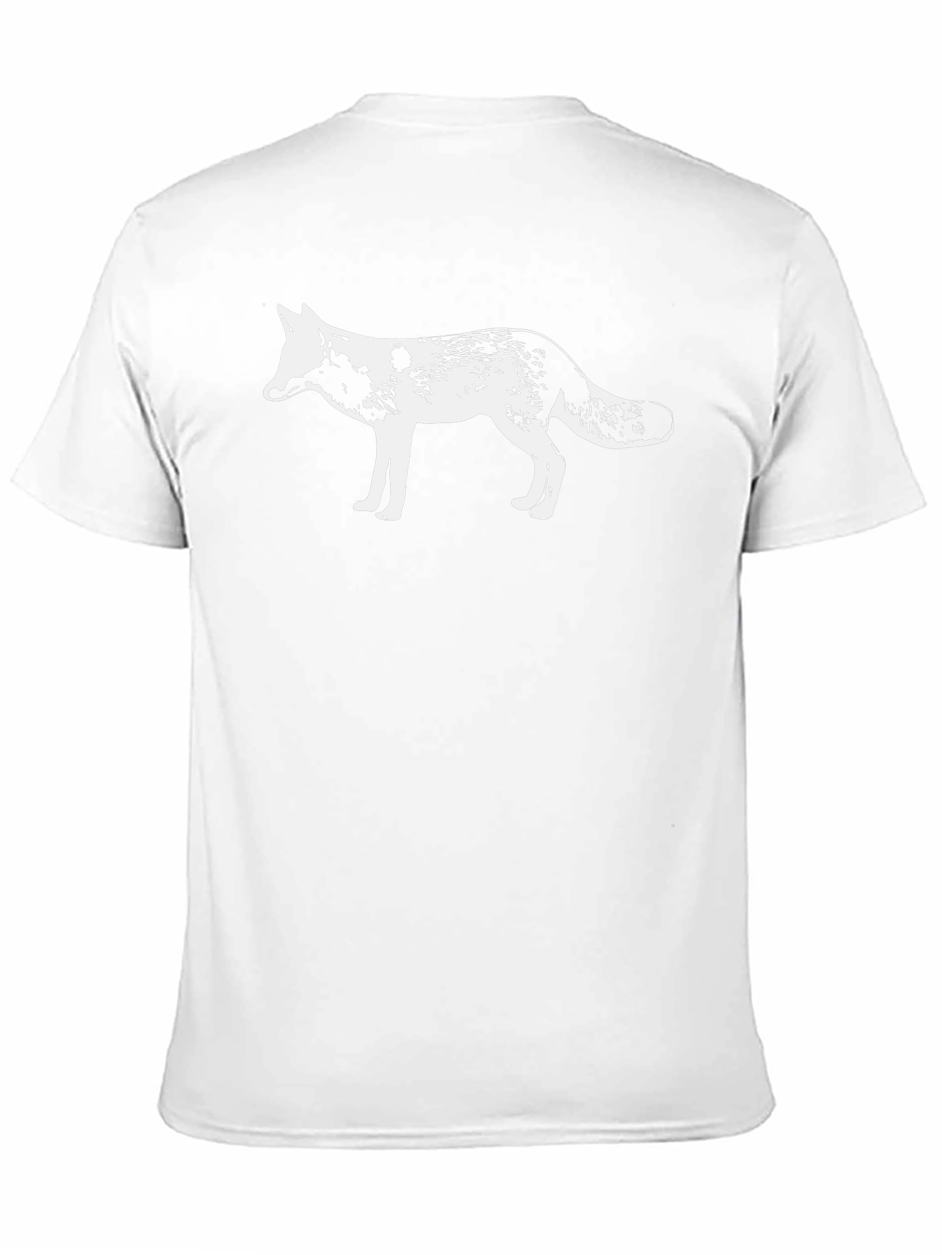 Black Fox Graphic Black T-Shirt - Unisex Crew Neck Tee view 11
