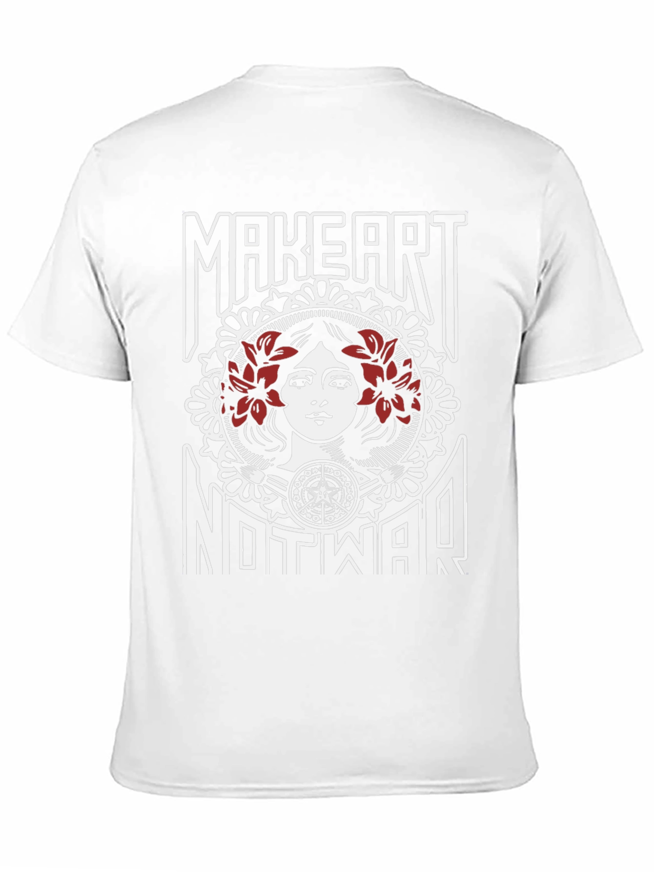 Black Make Art Not War Graphic T-Shirt view 11