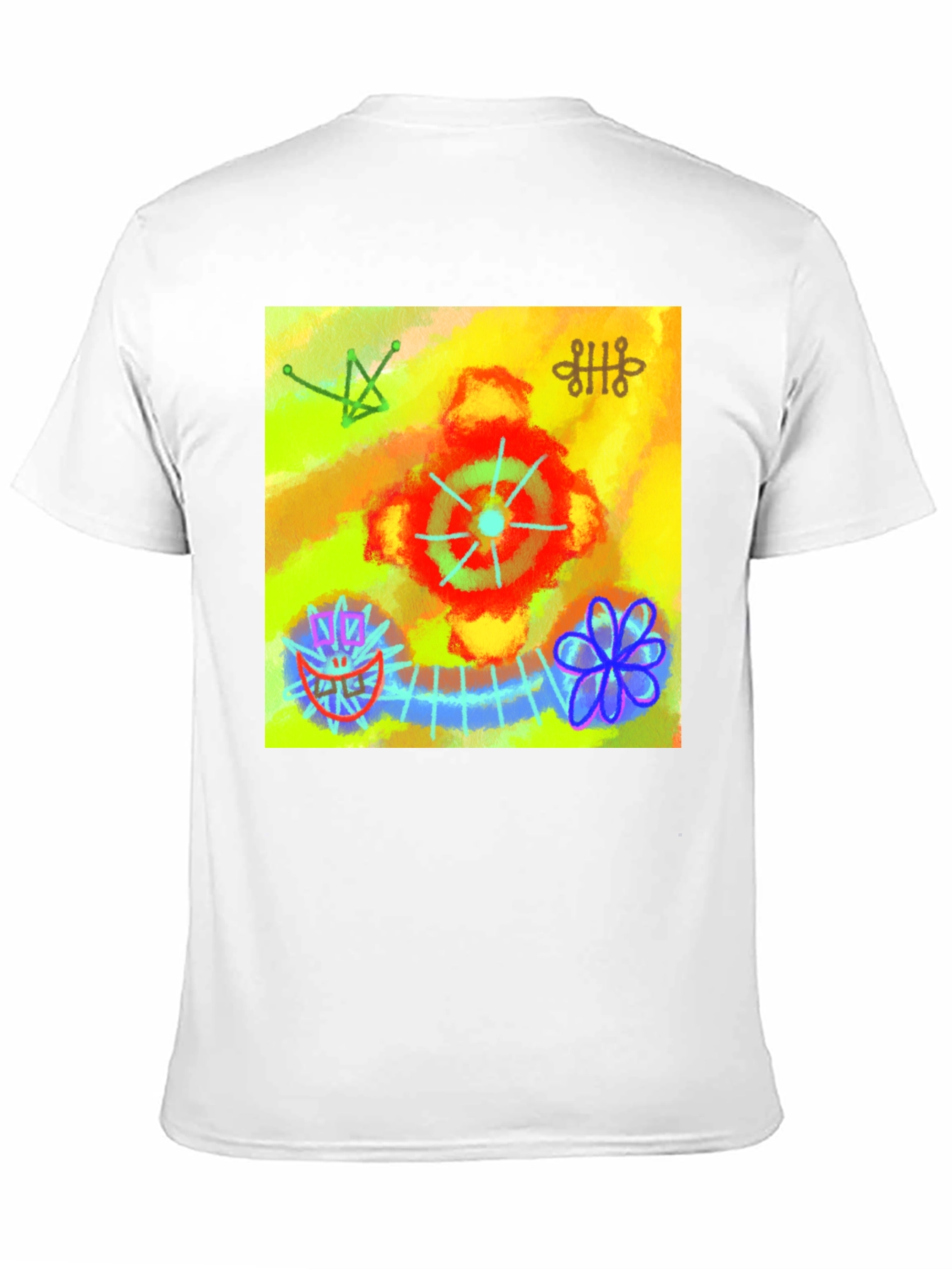 Black Abstract Art Graphic Tee - Unique Design view 11