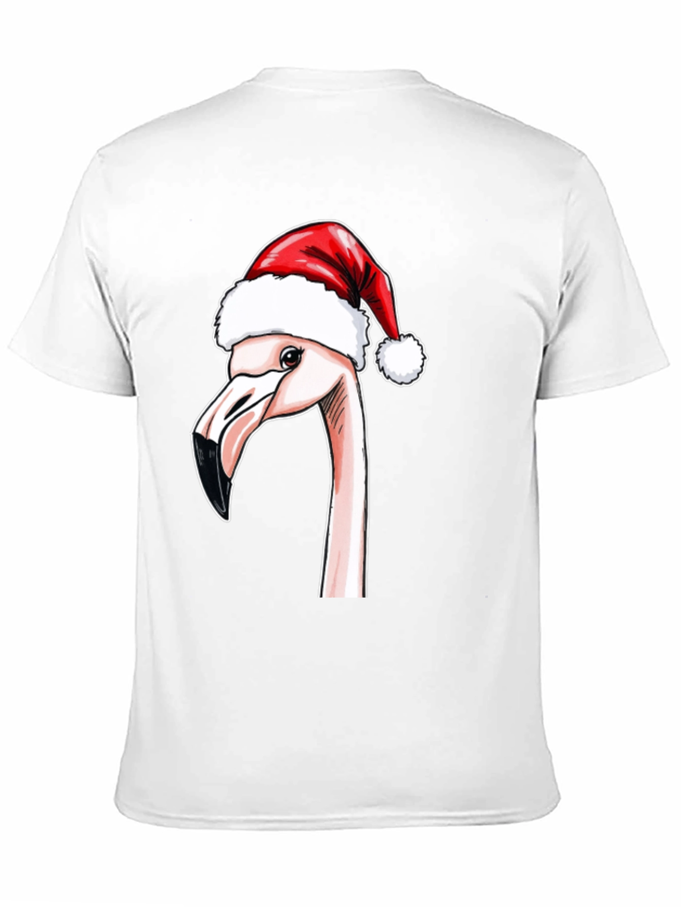 Black Festive Flamingo T-Shirt - Holiday Cheer view 11