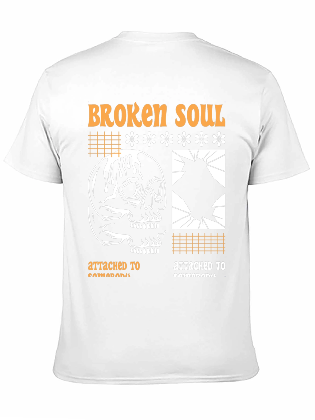 Black Broken Soul Graphic Print T-Shirt view 11
