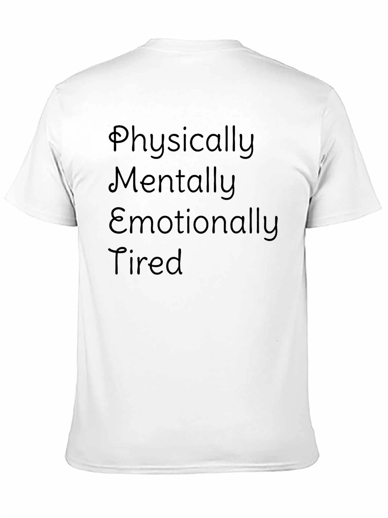 Black Emotionally Tired Tee - Comfortable & Stylish view 11