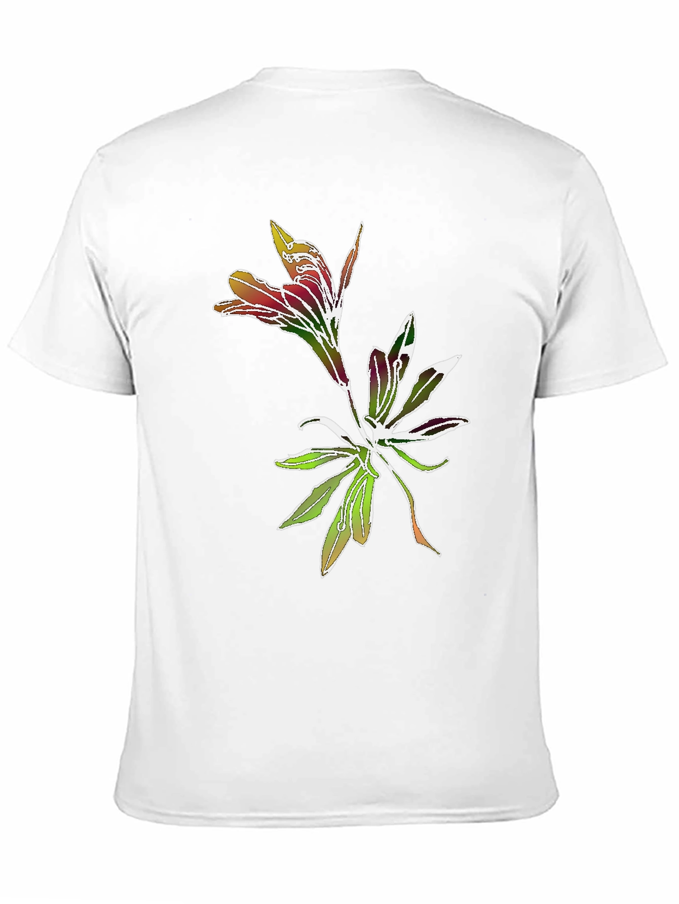 Black Floral Graphic Tee - Stylish Botanical Print view 11