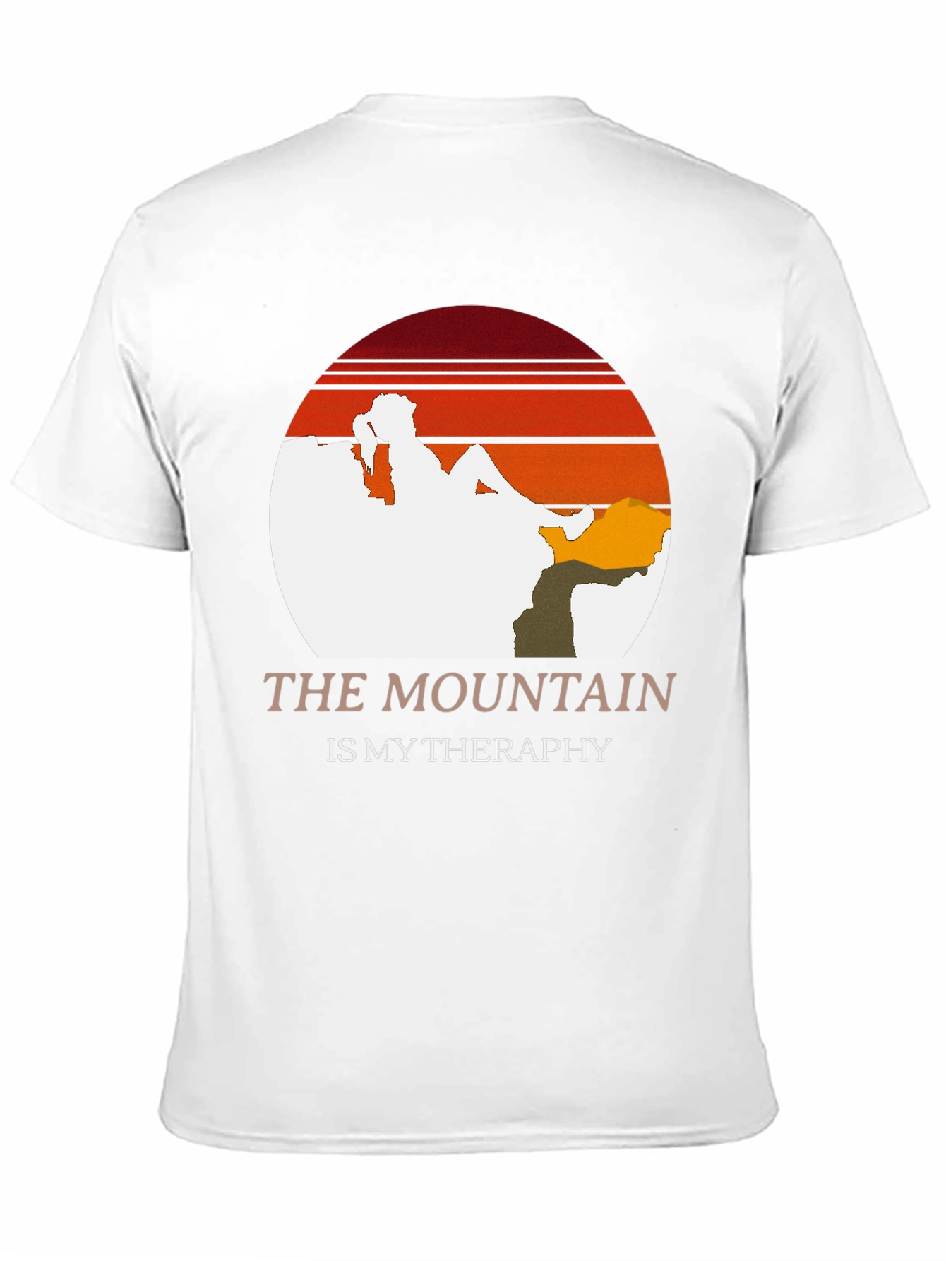 Black The Mountain is My Therapy Tee view 11