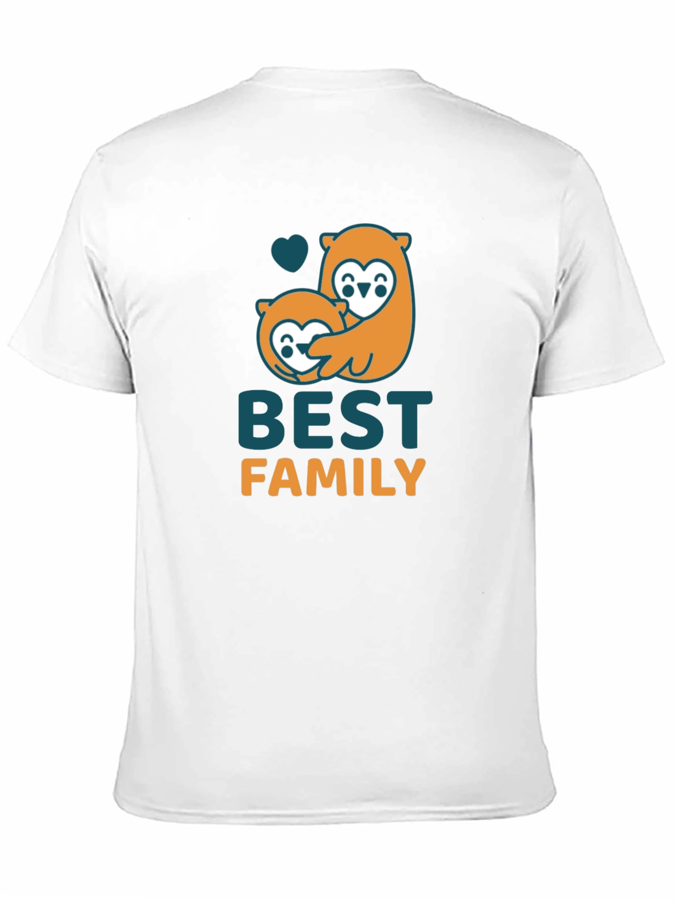 Black Best Family Otter Graphic Black T-Shirt view 11