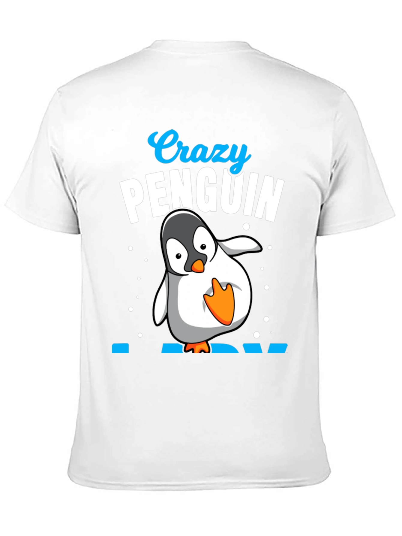 Black Crazy Penguin Dad Black T-Shirt view 11