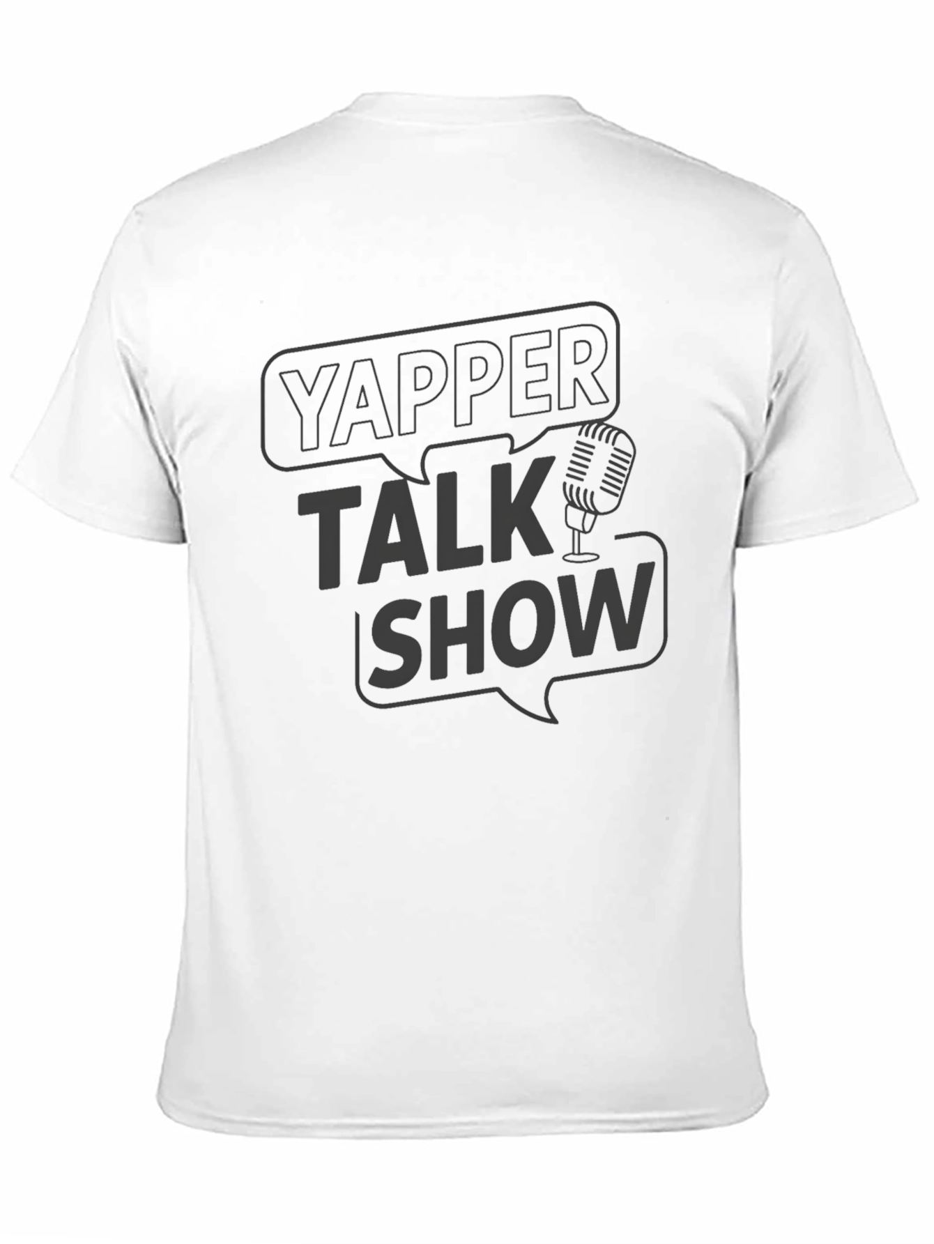 Black Yapper Talk Show Graphic T-Shirt - Soft Cotton Blend view 11