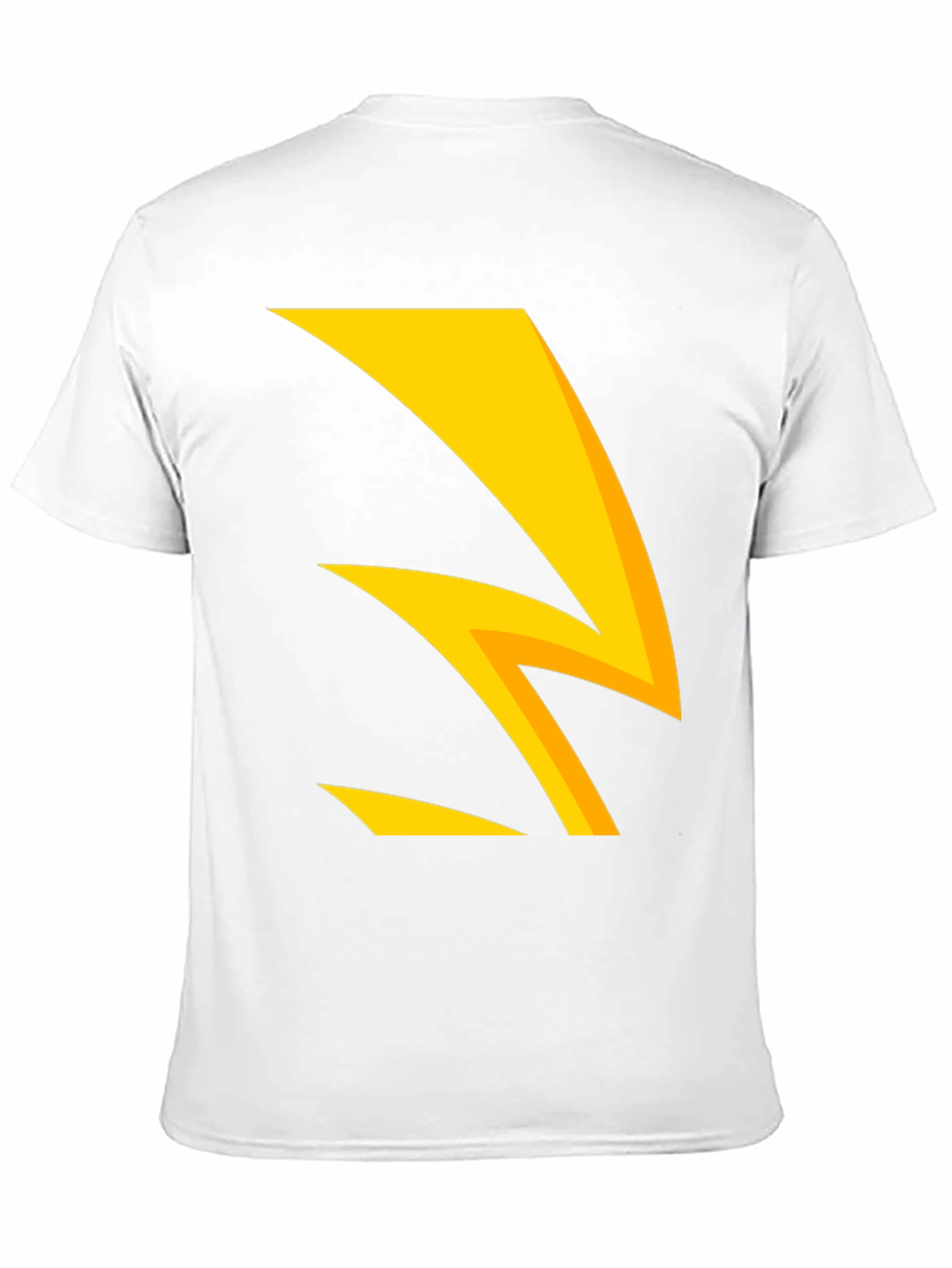 Black Bold Lightning Bolt Graphic Tee - Black Cotton Blend view 11