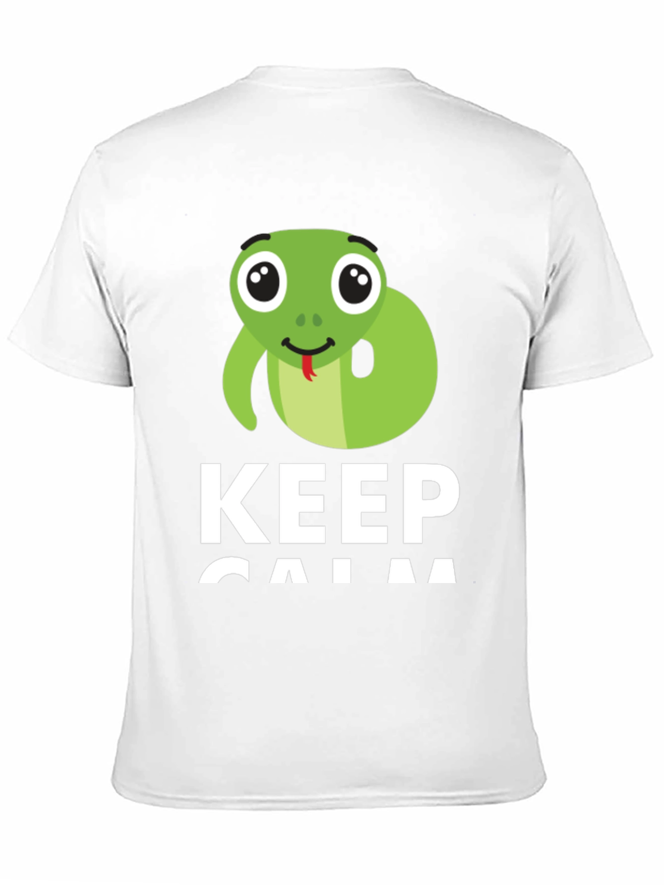 Black Keep Calm Snake T-Shirt view 11
