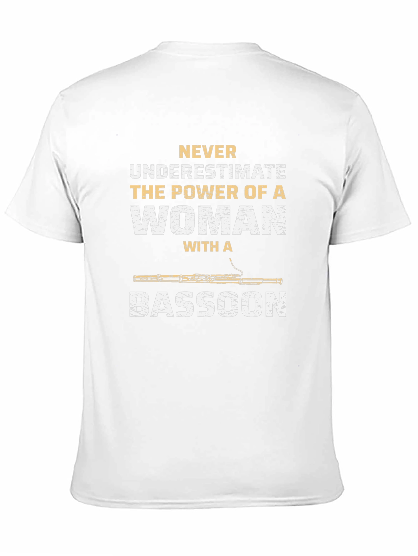 Black Woman Bassoon Player T-Shirt - Never Underestimate the Power view 11