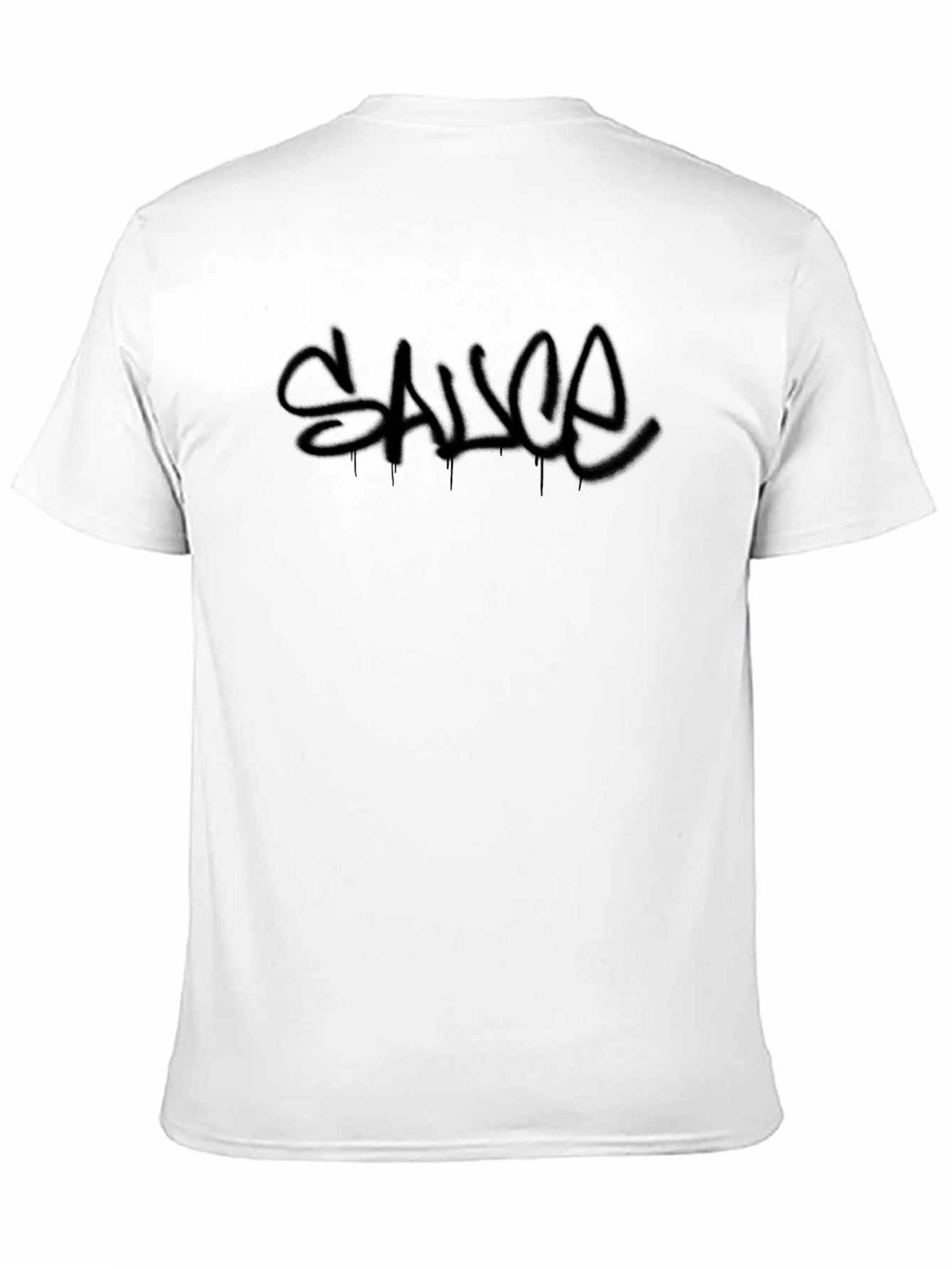 Black Sauce Graffiti Style Black T-Shirt view 11