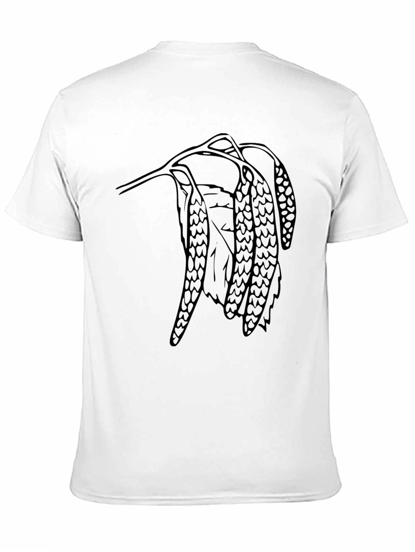 Black Nature Print Black T-Shirt - Casual Wear view 11