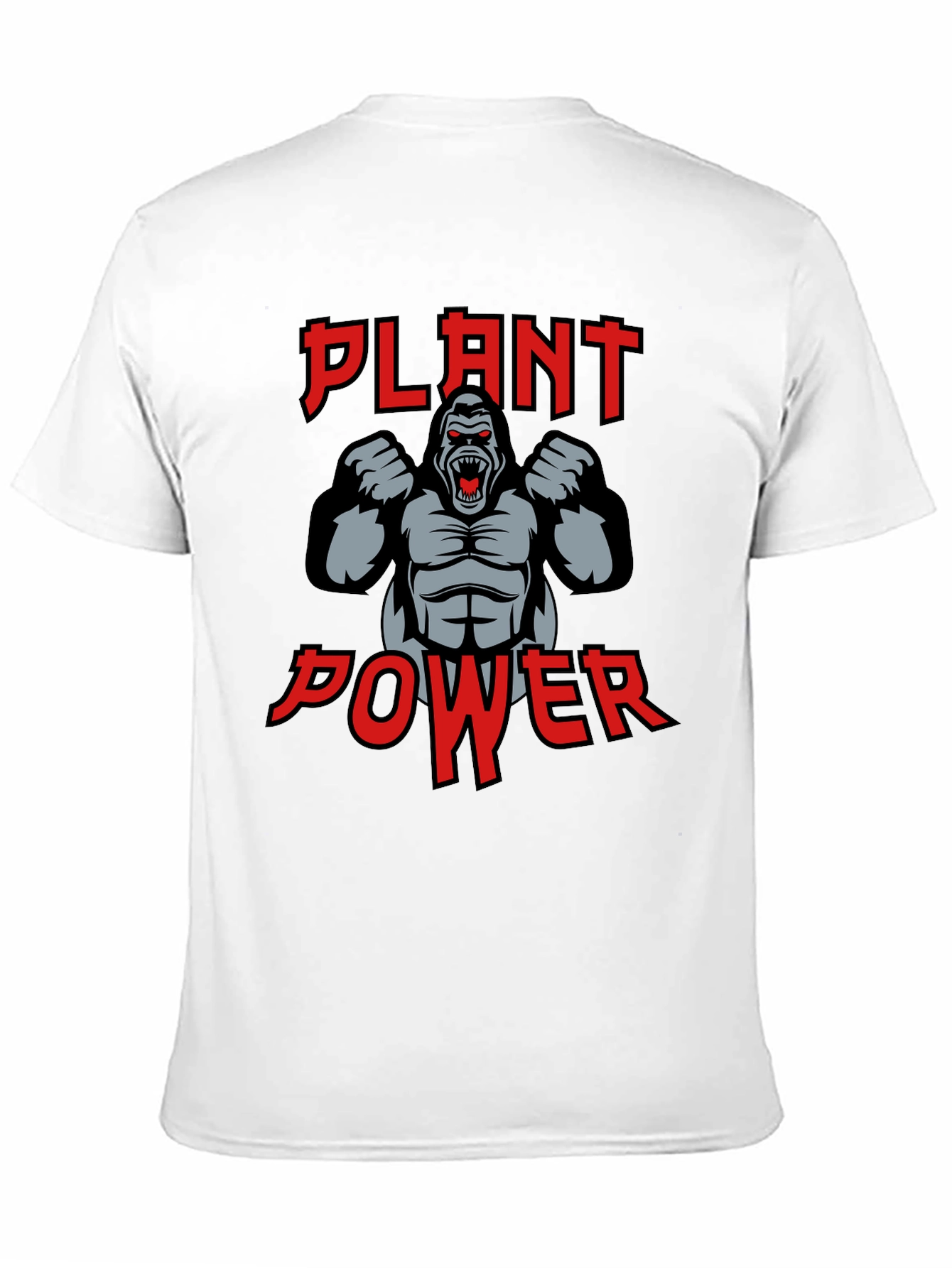 Black Plant Power Gorilla Graphic T-Shirt view 11