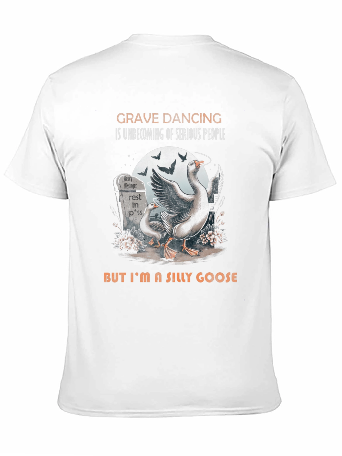 Black Grave Dancing Silly Goose Graphic Tee view 11